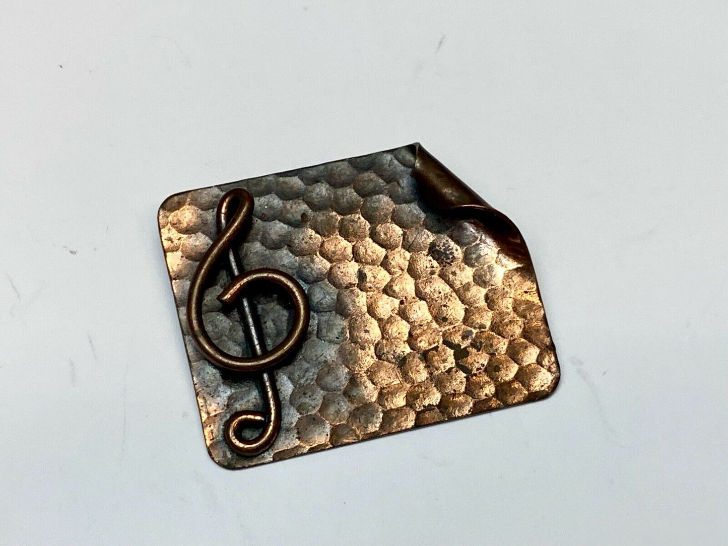 Vintage Brooch Marshall Treble Clef Music Sign Symbol Sheet music pin