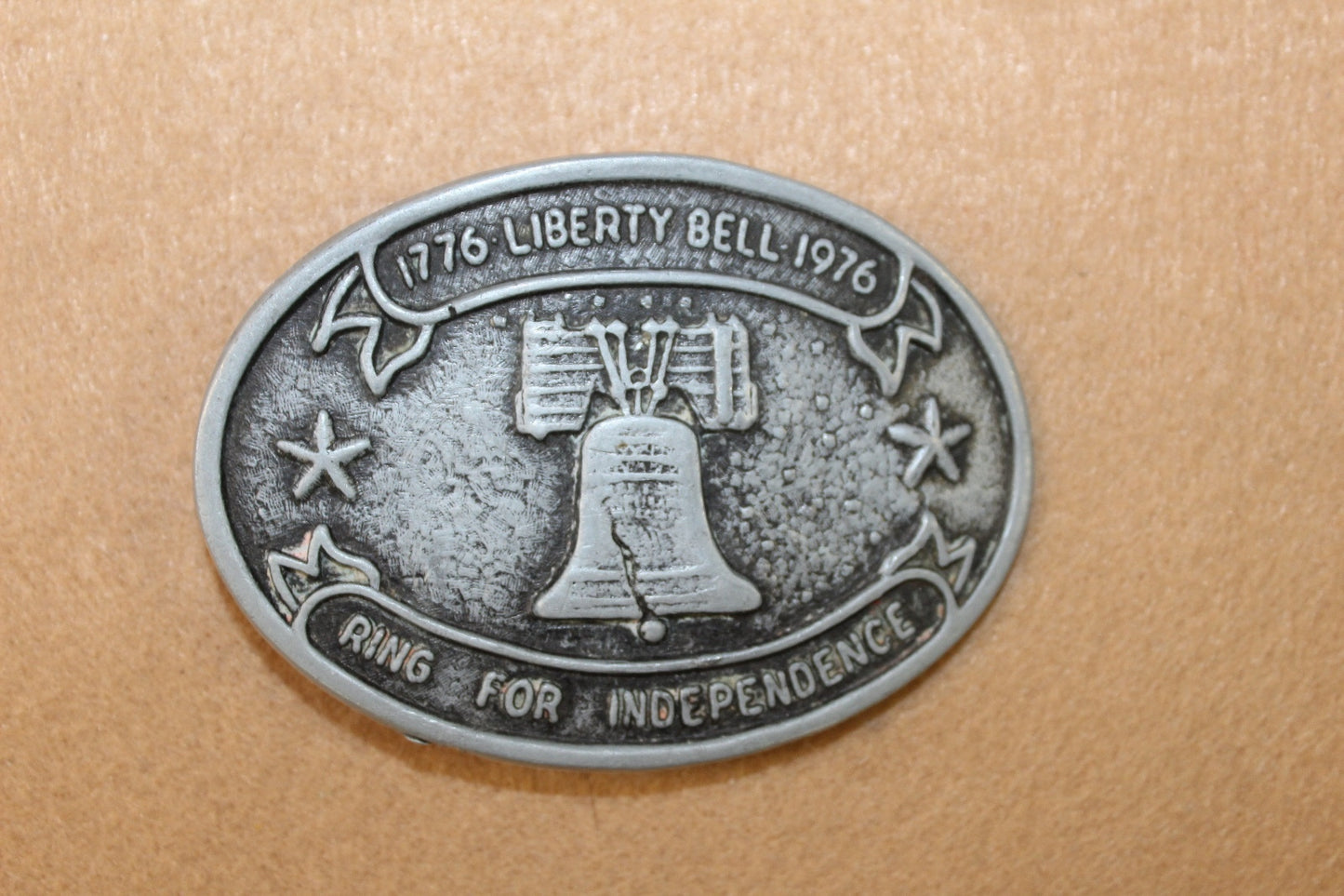 Vintage 1976 **Liberty Bell Ring For Independence** Belt Buckle