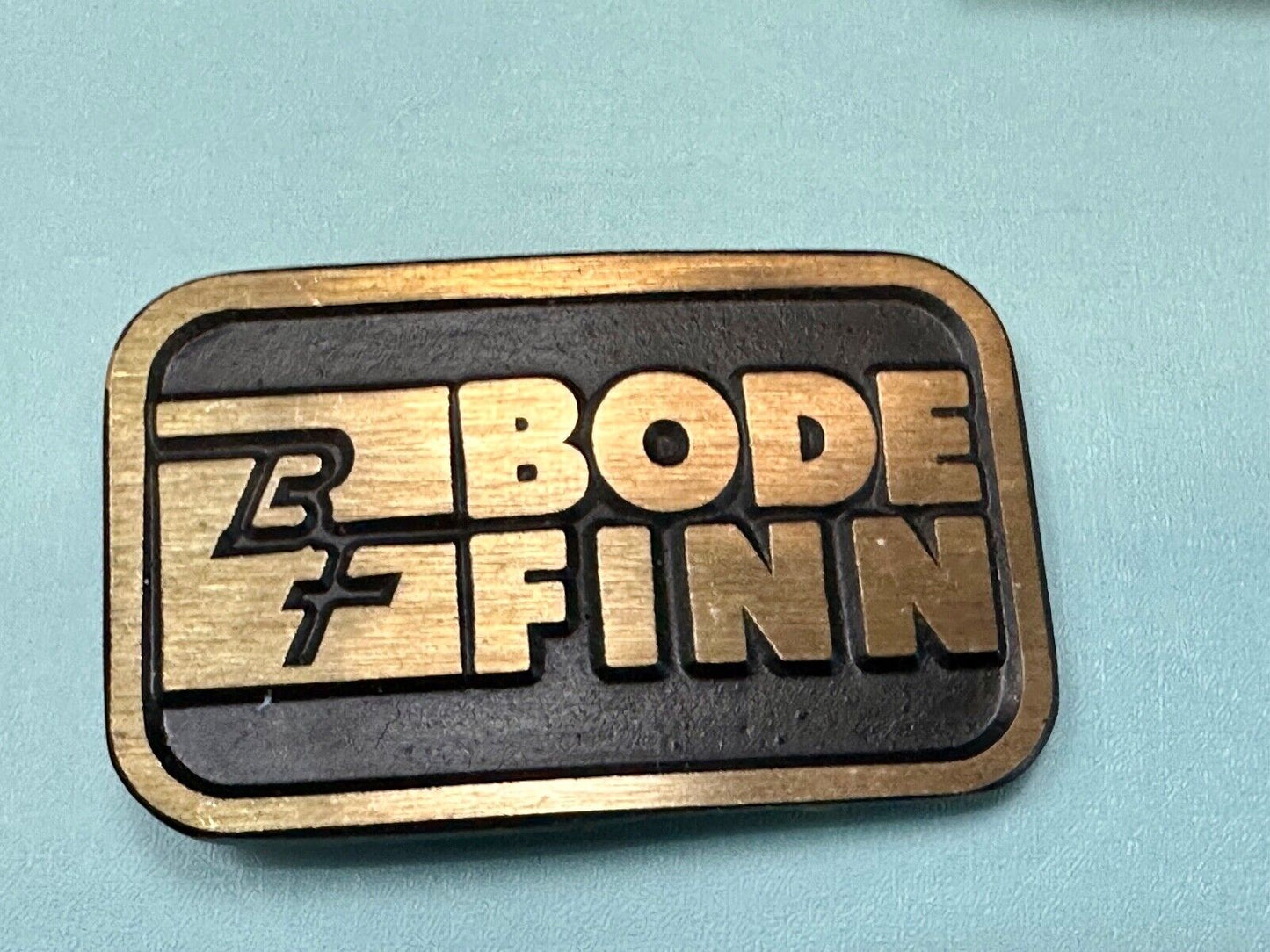 BF Bode Finn Construction Equipment Company Solid Brass Dynabuckle Belt Buckle