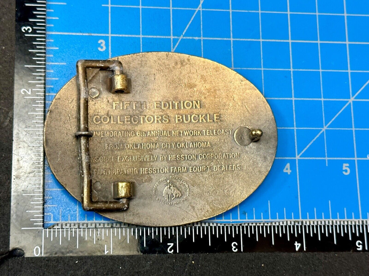 1979 Hesston National Finals Rodeo NFR Collectors Rodeo Cowboy Belt Buckle