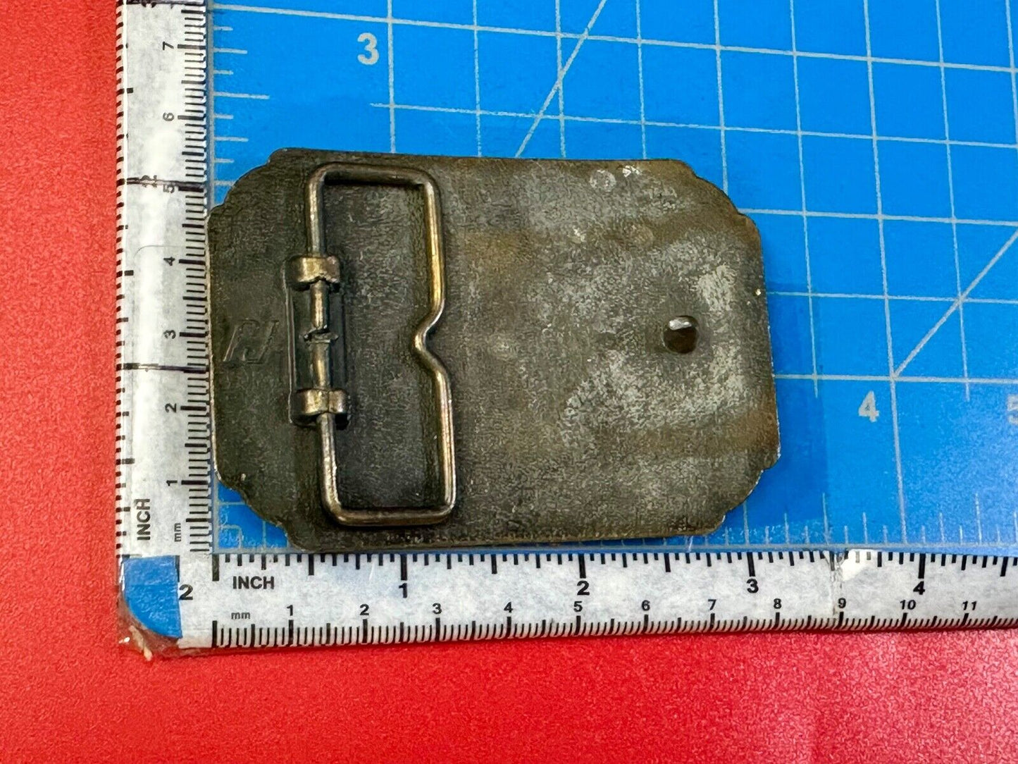 Vintage 1981 RALEIGH LIGHTS RODEO CIGARETTES SPONSOR Brass tone belt buckle