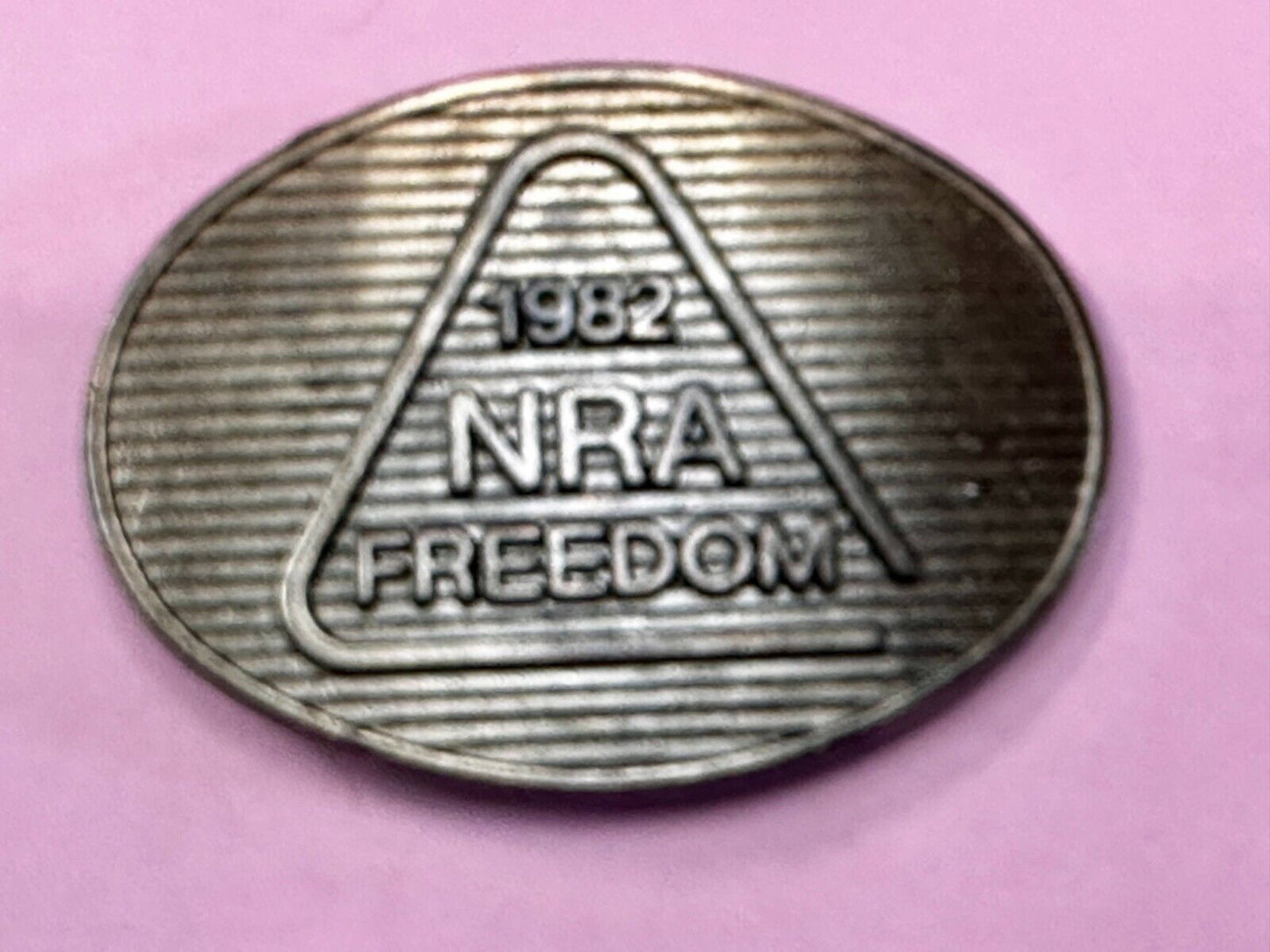 1982 NRA Freedom National Rifle Association Vintage Belt Buckle