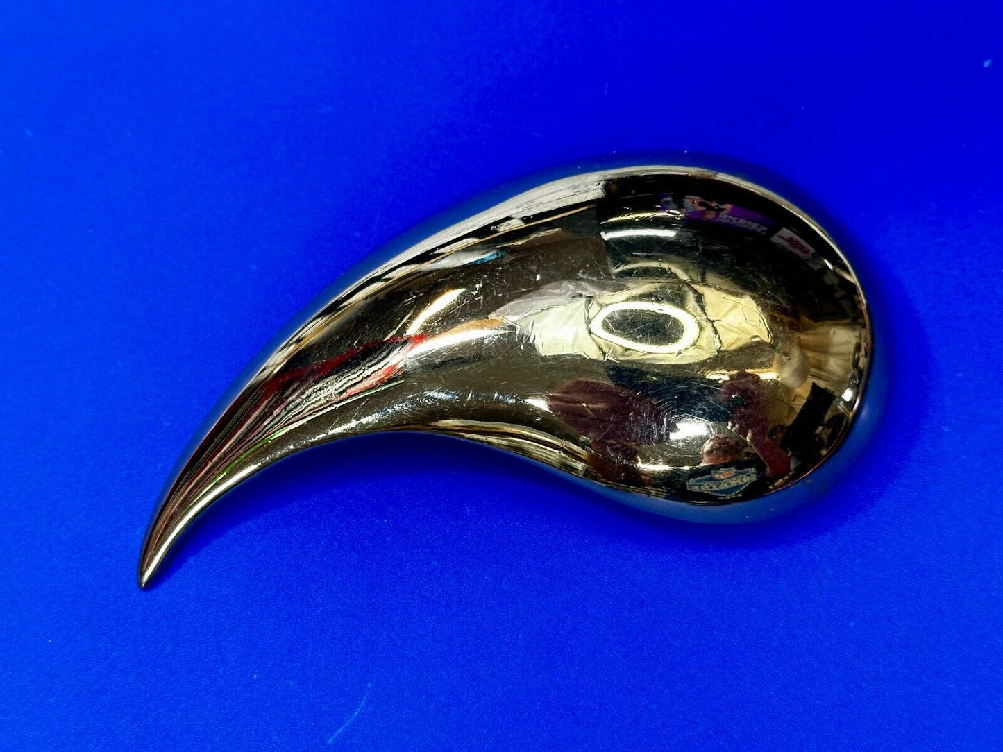 Teardrop HUGE Unique Pattern Design Boho Large Gold Tone Belt Buckle Alexis