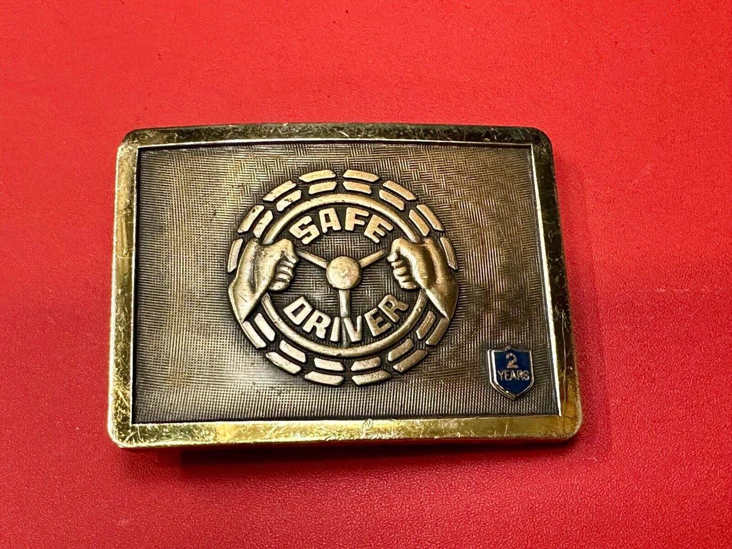 Balfour Safe driver Semi Big Rig Transport belt buckle with 2 year insert
