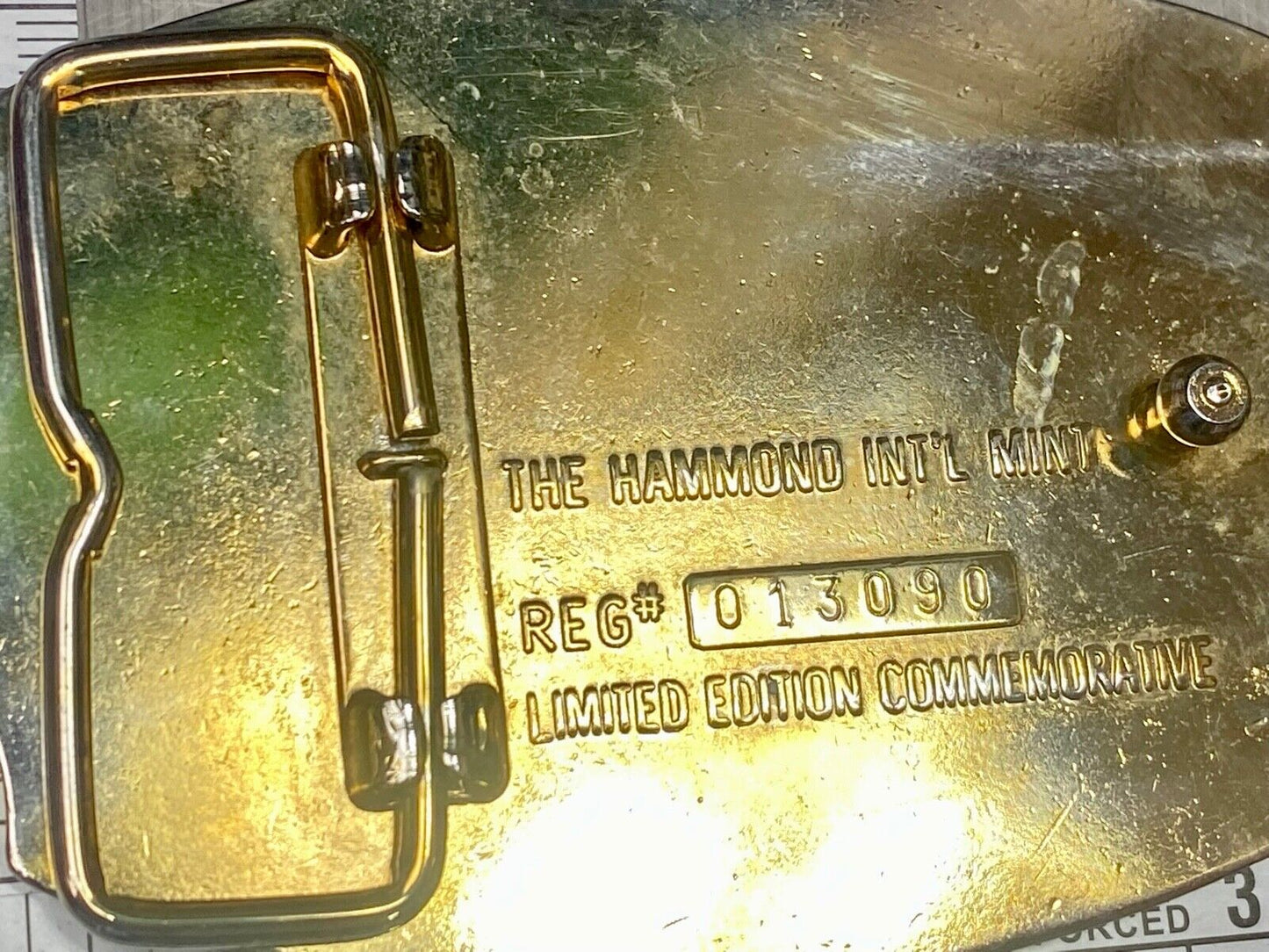1886 USA FRANCE 1986 vintage Statue of Liberty belt buckle by Hammond Mint