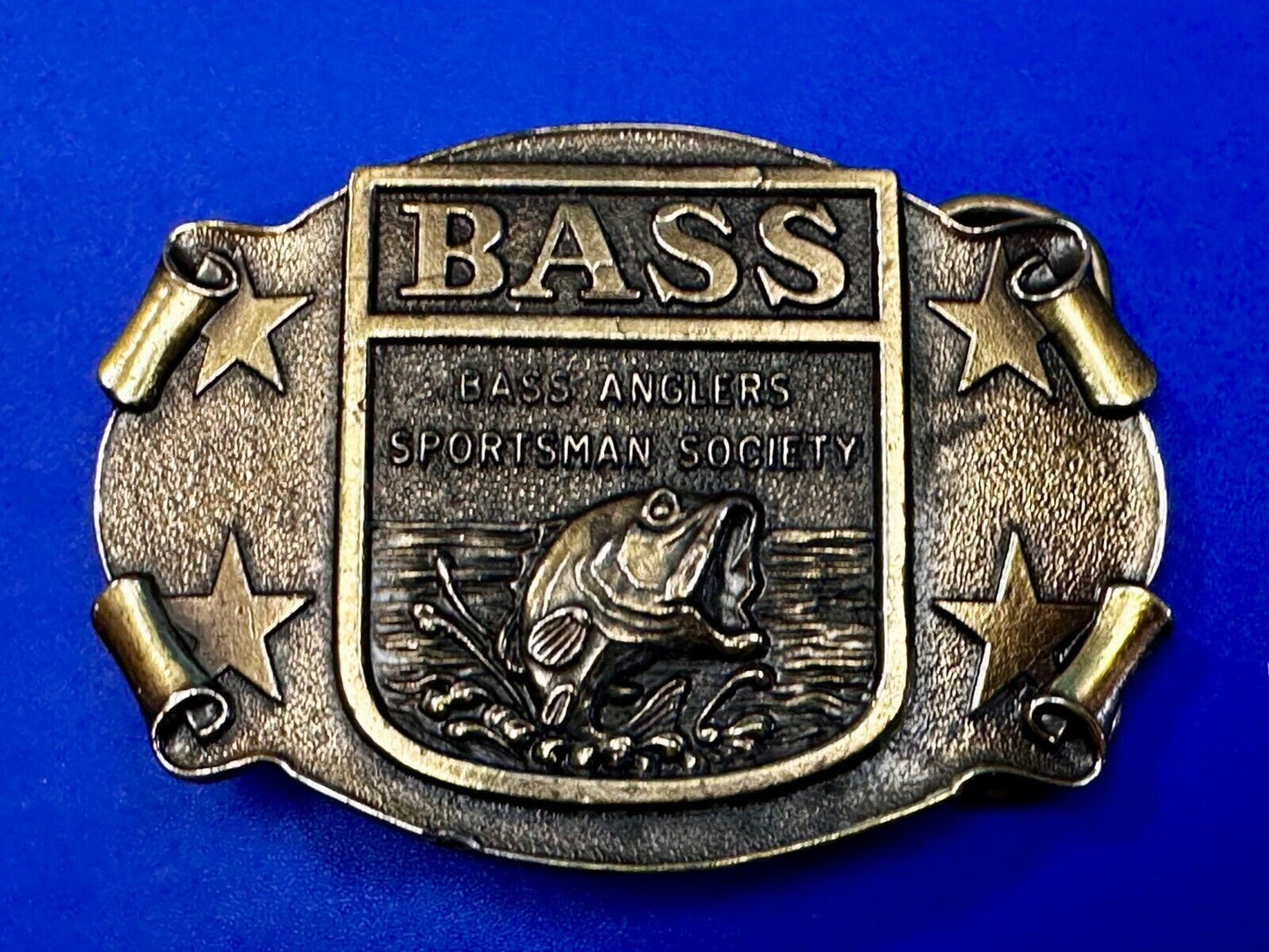 Bass Anglers Sportsman Society Fishing Club Belt Buckle