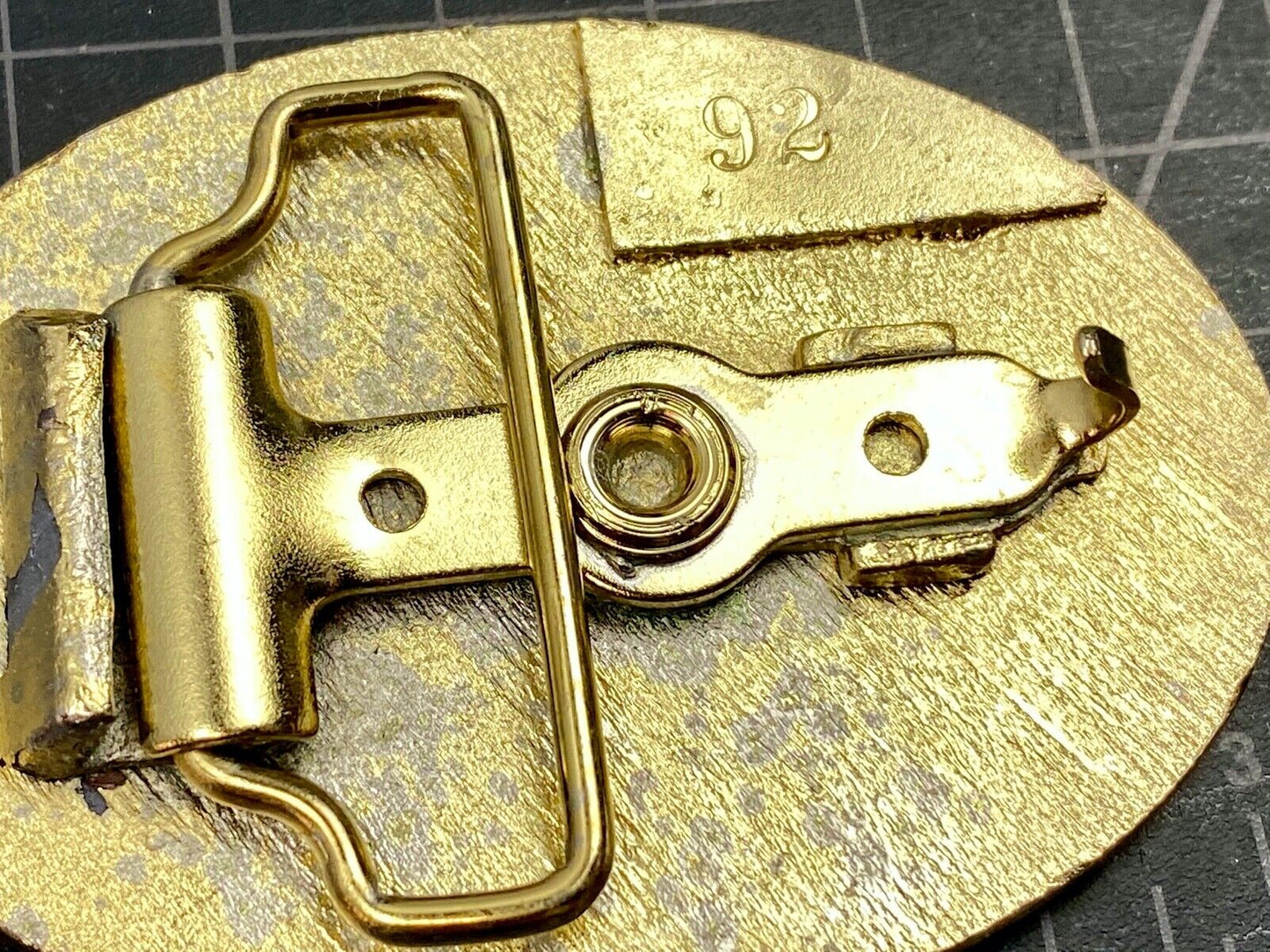 Vintage 1988 Western Chapter Pointe-au-Pic Quebec Canada belt buckle RARE. #92