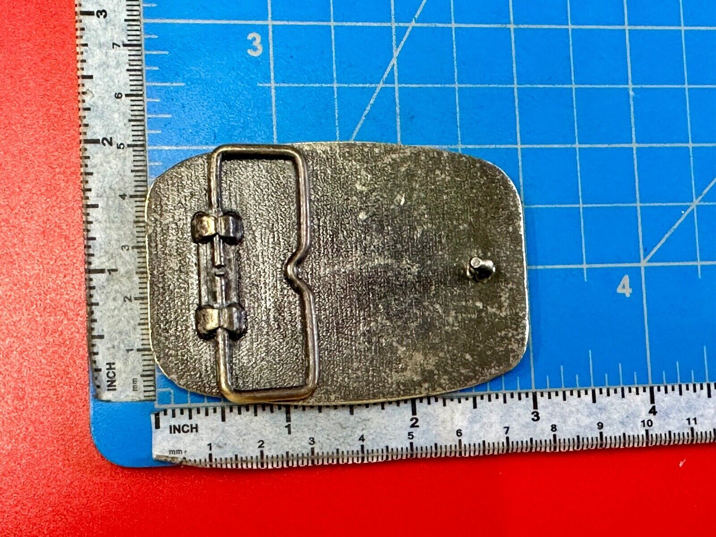 Vintage B&D Company belt buckle - Nut Logo Embalm Construction equipment?