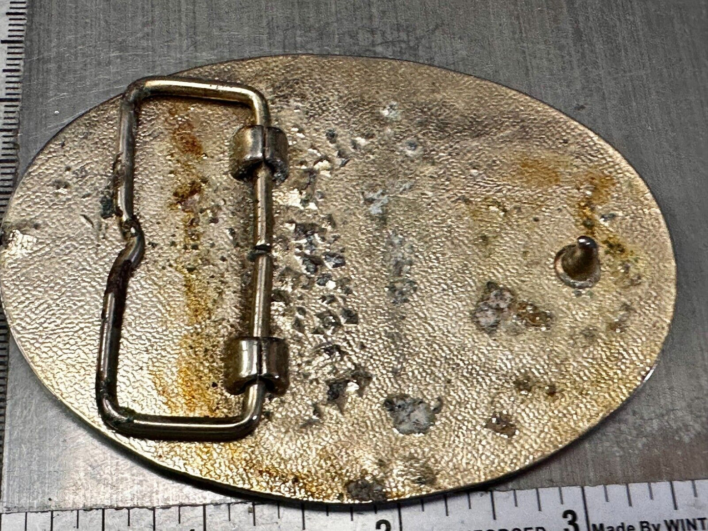 The Great Seal of Oklahoma 1907 Commemorative Vintage Belt Buckle