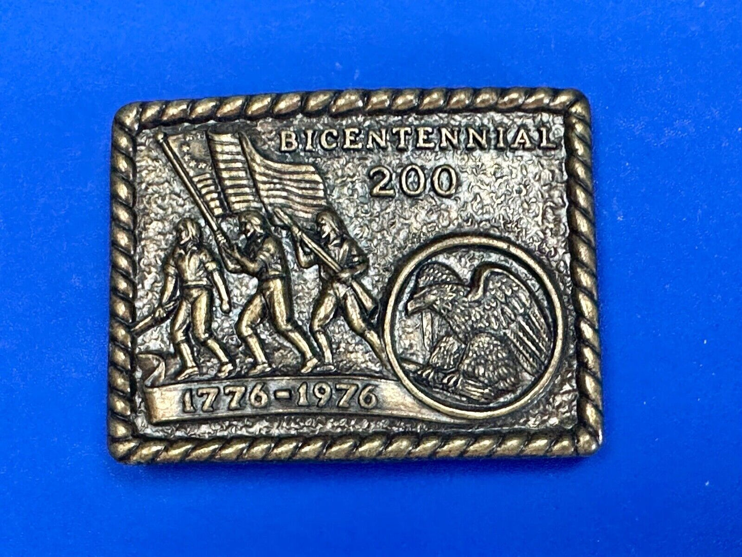 Vintage Bicentennial 200 year celebration NOS USA made belt buckle by CPI
