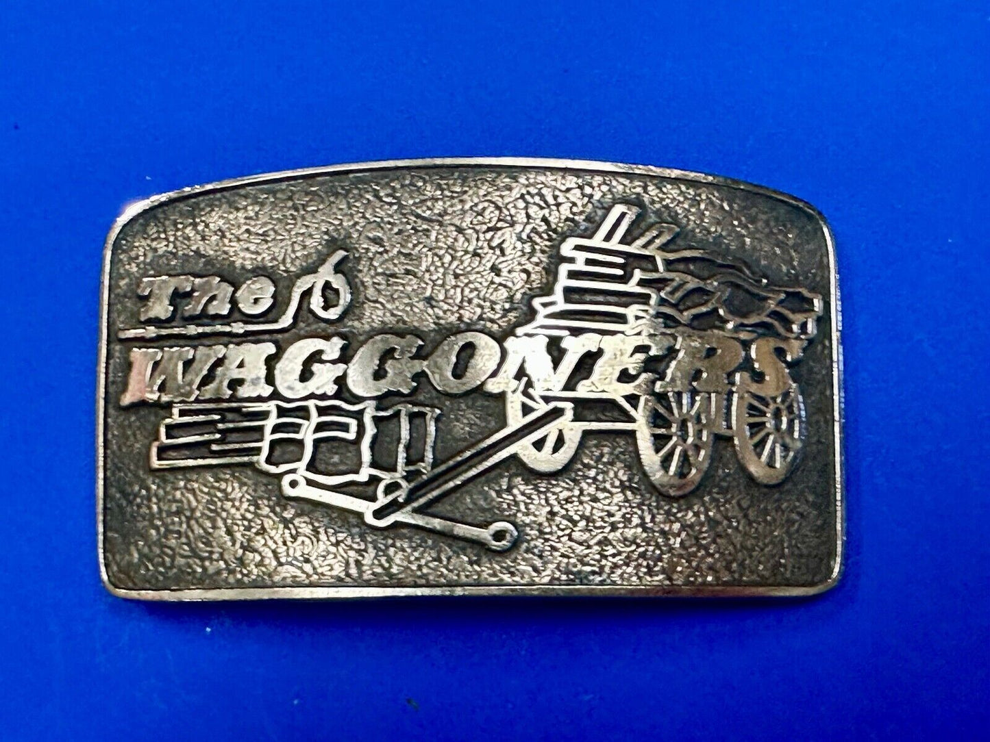 The Waggoners Vintage Trucking company advertising solid bronze belt buckle