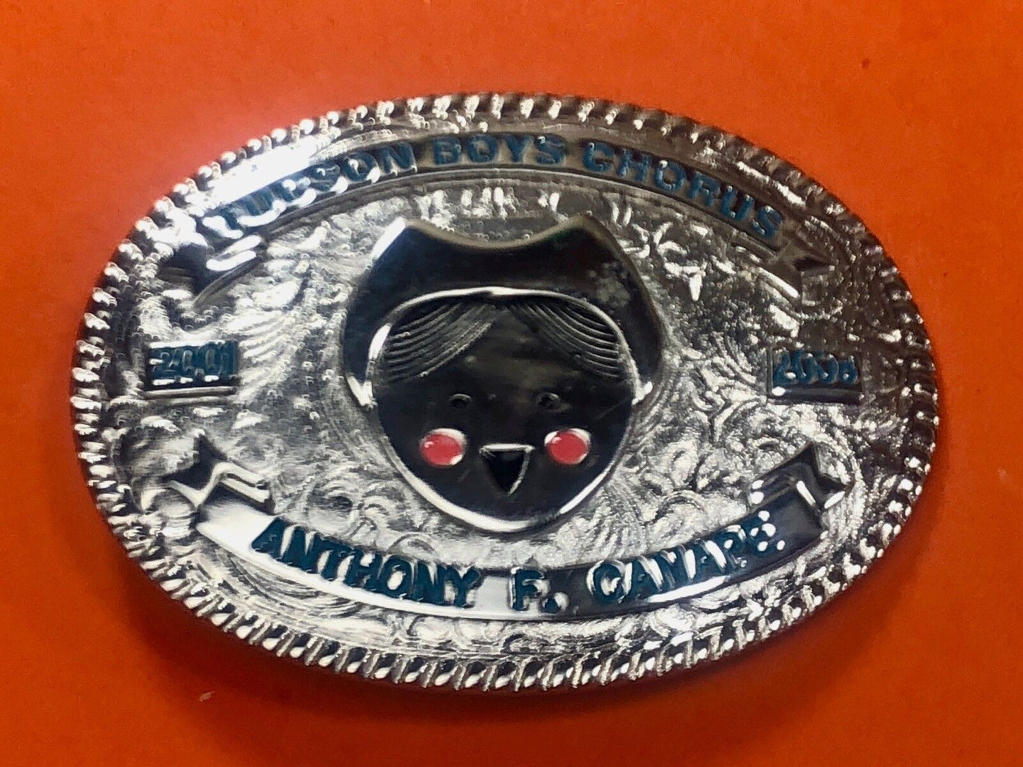 Award type Tucson Boys Chorus belt buckle Arizona AZ by Creative Casting / Texas