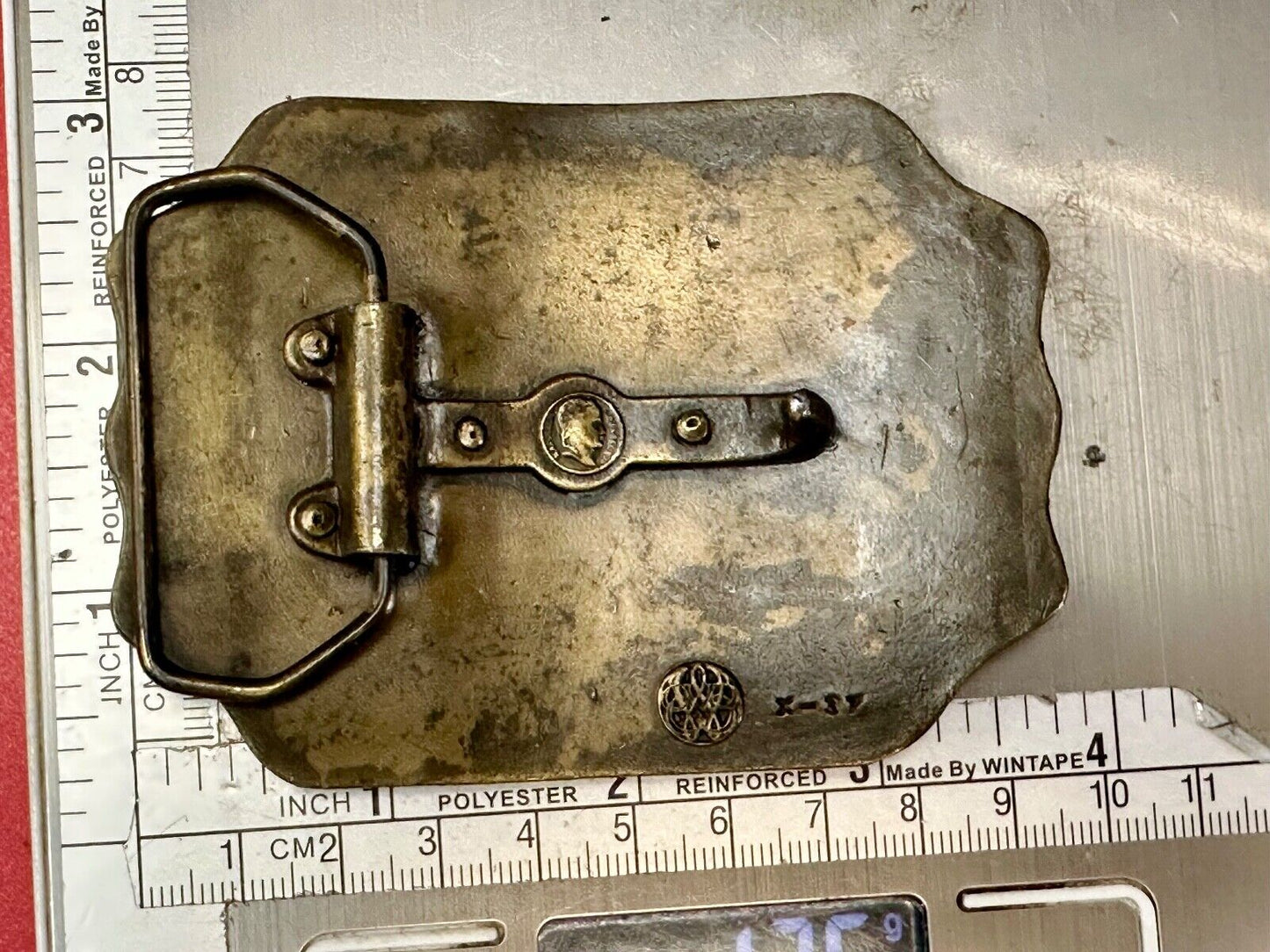 Vintage American Express Southwestern Stage Company Bergamot X-37 belt buckle