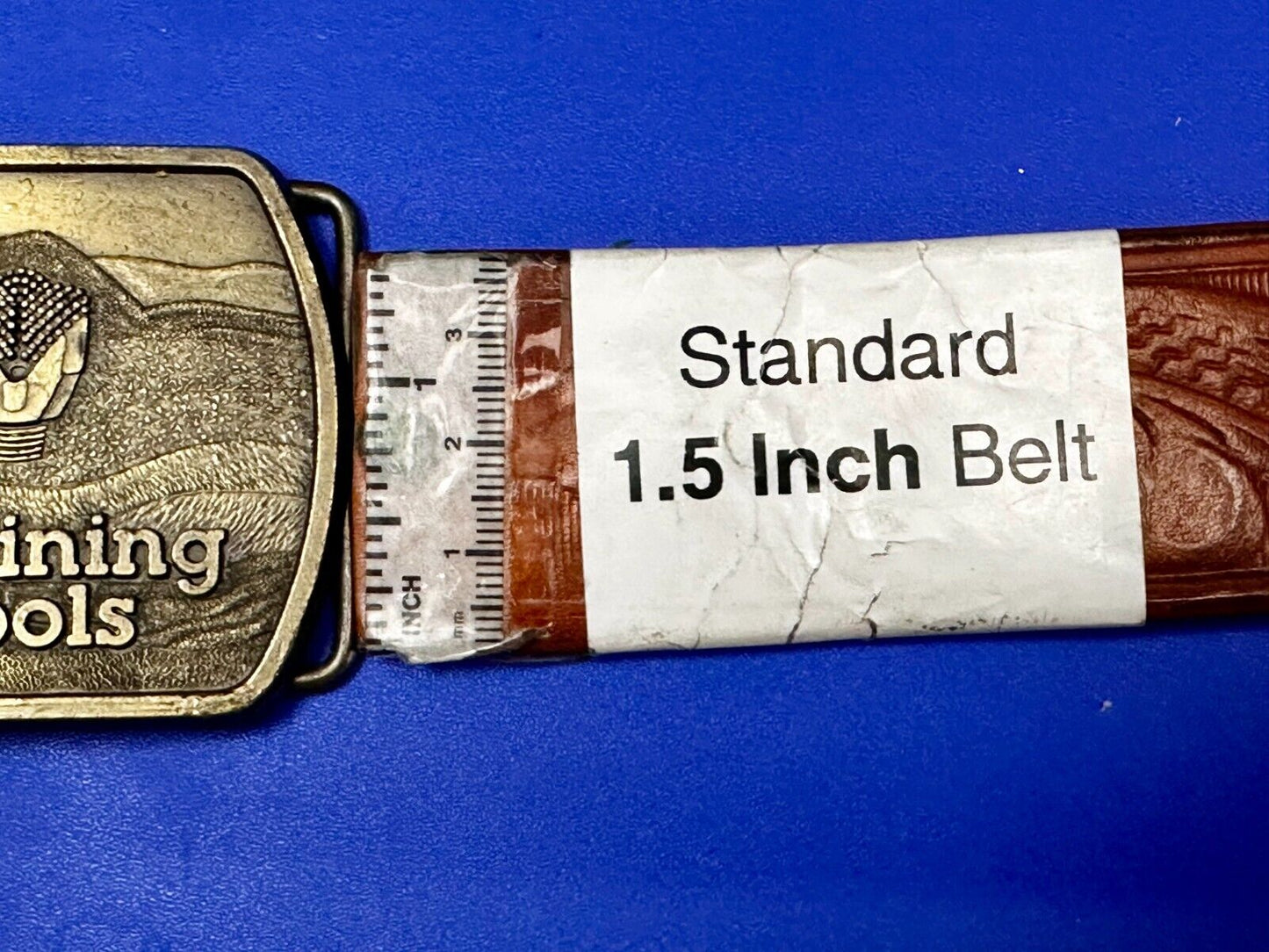 Baker Hughes Mining Tools Mine Drilling Bit Head Advertisement Belt Buckle -1991
