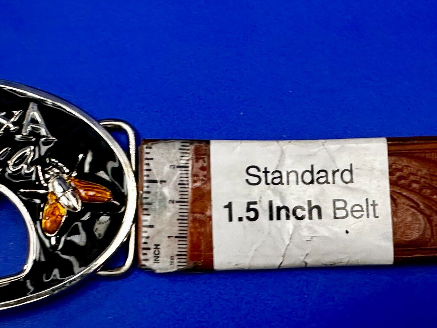 Barxa Muxa with Flying Bee Hornet Design Belt Buckle with Bottle Opener