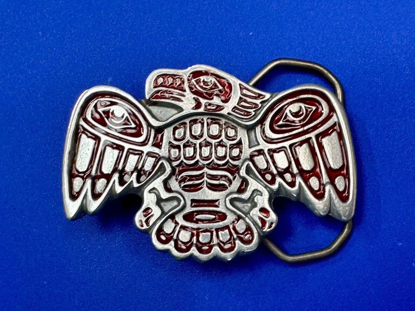 Thunderbird Hippie Tribal PNW Haida Native American Vintage Belt Buckle