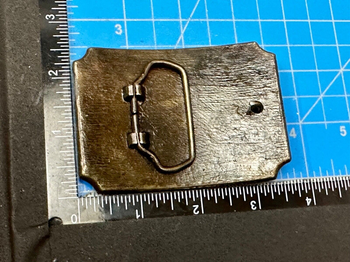 Tall In The Saddle Western Cowboy Horse Covered Wagon Belt Buckle New Condition