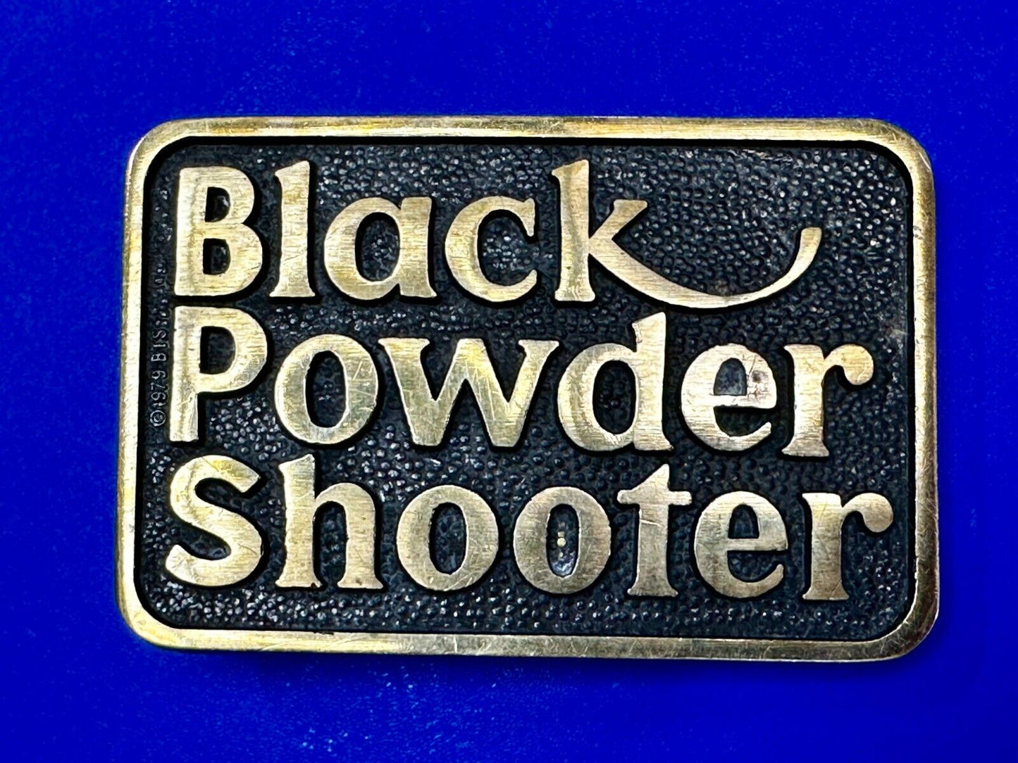 Black Powder Shooter Gun Ammo Collectors Solid Brass Belt Buckle by BTS