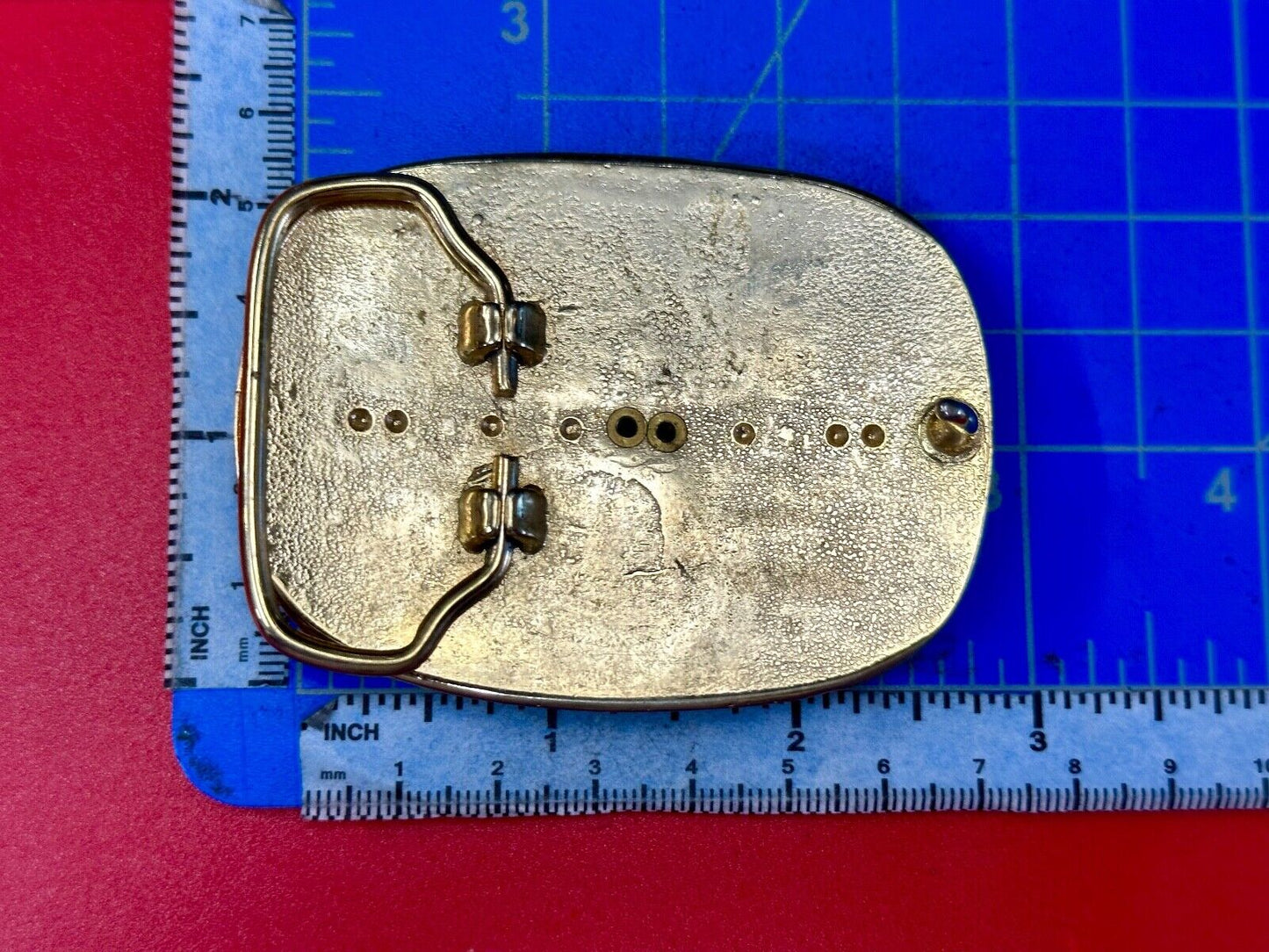 VINTAGE CASINO SOUVENIR LAS VEGAS NEVADA DOLLAR FAUX 1878 COIN METAL BELT BUCKLE