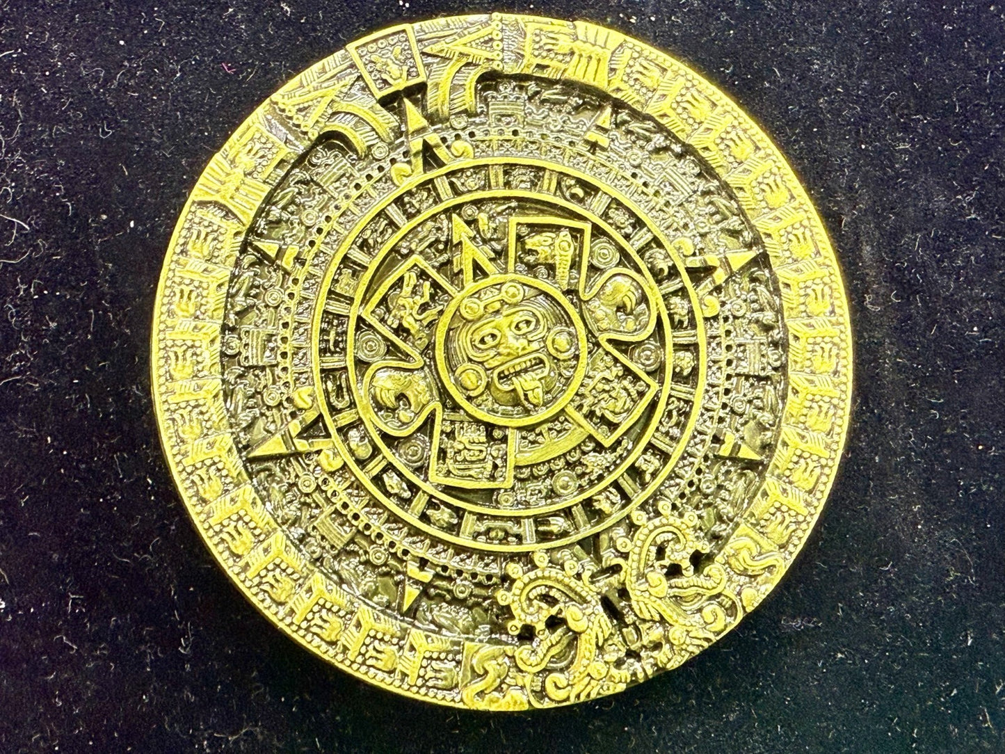 Aztec Mayan Mexican Calendar Native Indian Calendario DEL SOL Belt Buckle