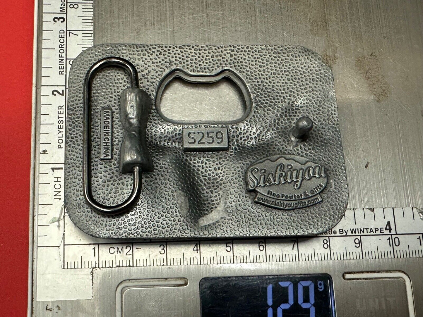 Texas Longhorn Cow cowboys cowgirls western belt buckle by Siskiyou 5259
