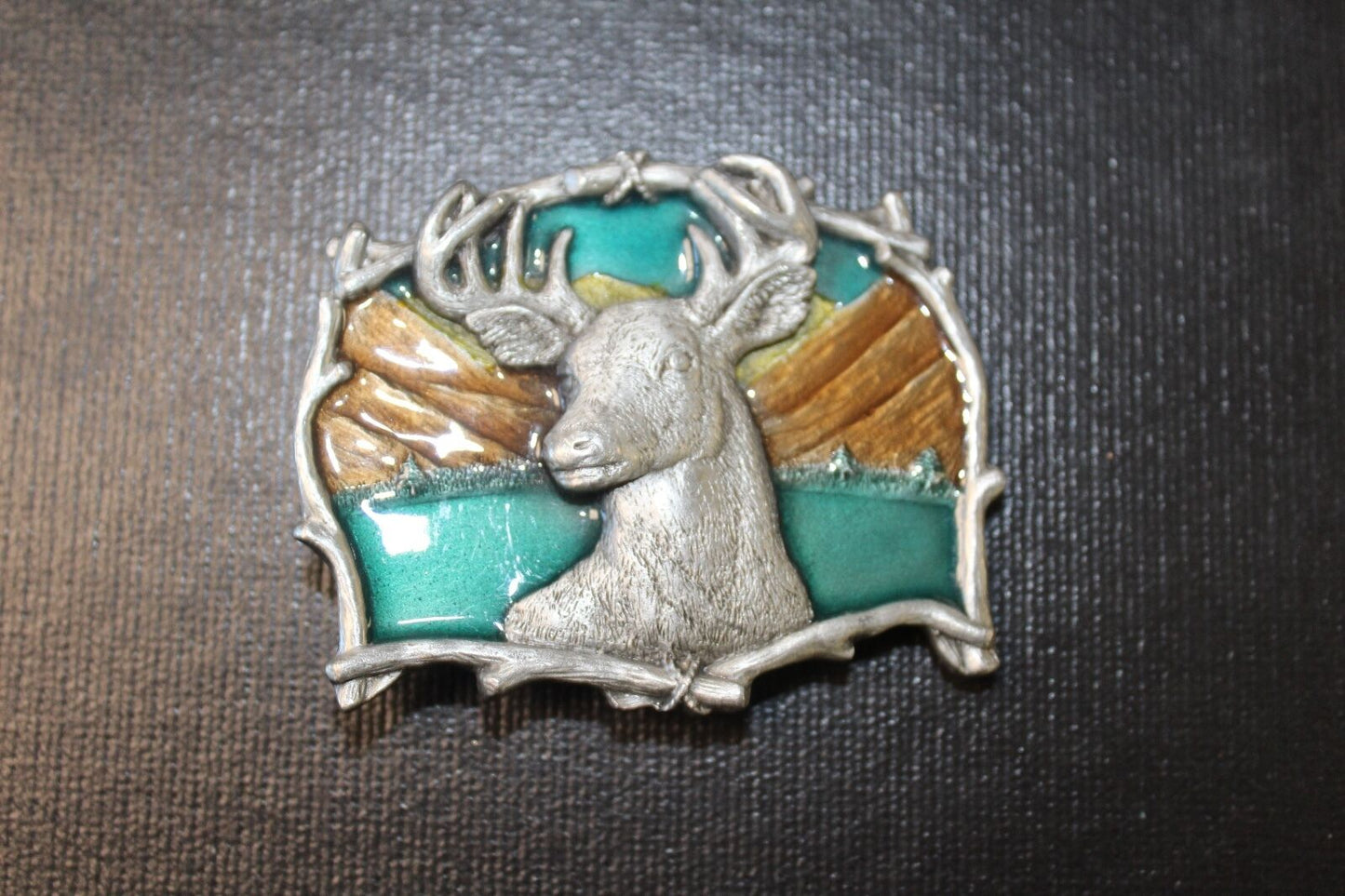 1995 GAP #4223 Great American CO deer buck hunting HUGE antlers - belt buckle