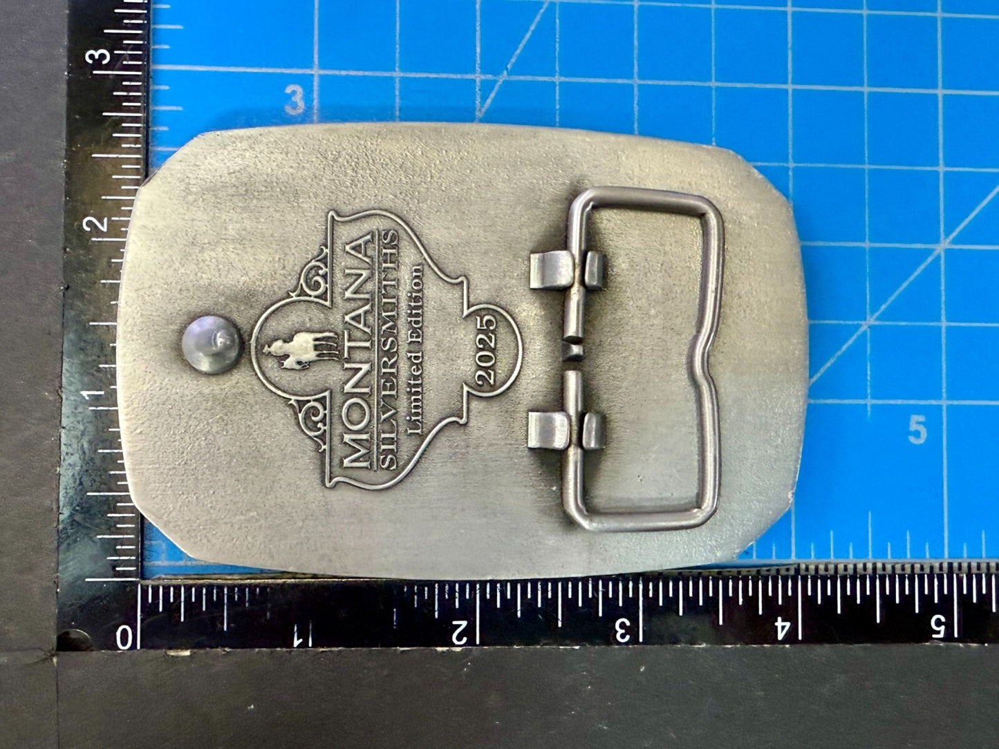2025 Pendleton Whisky Let'er Buck Rodeo Cowboy Montana Silversmiths Belt Buckle