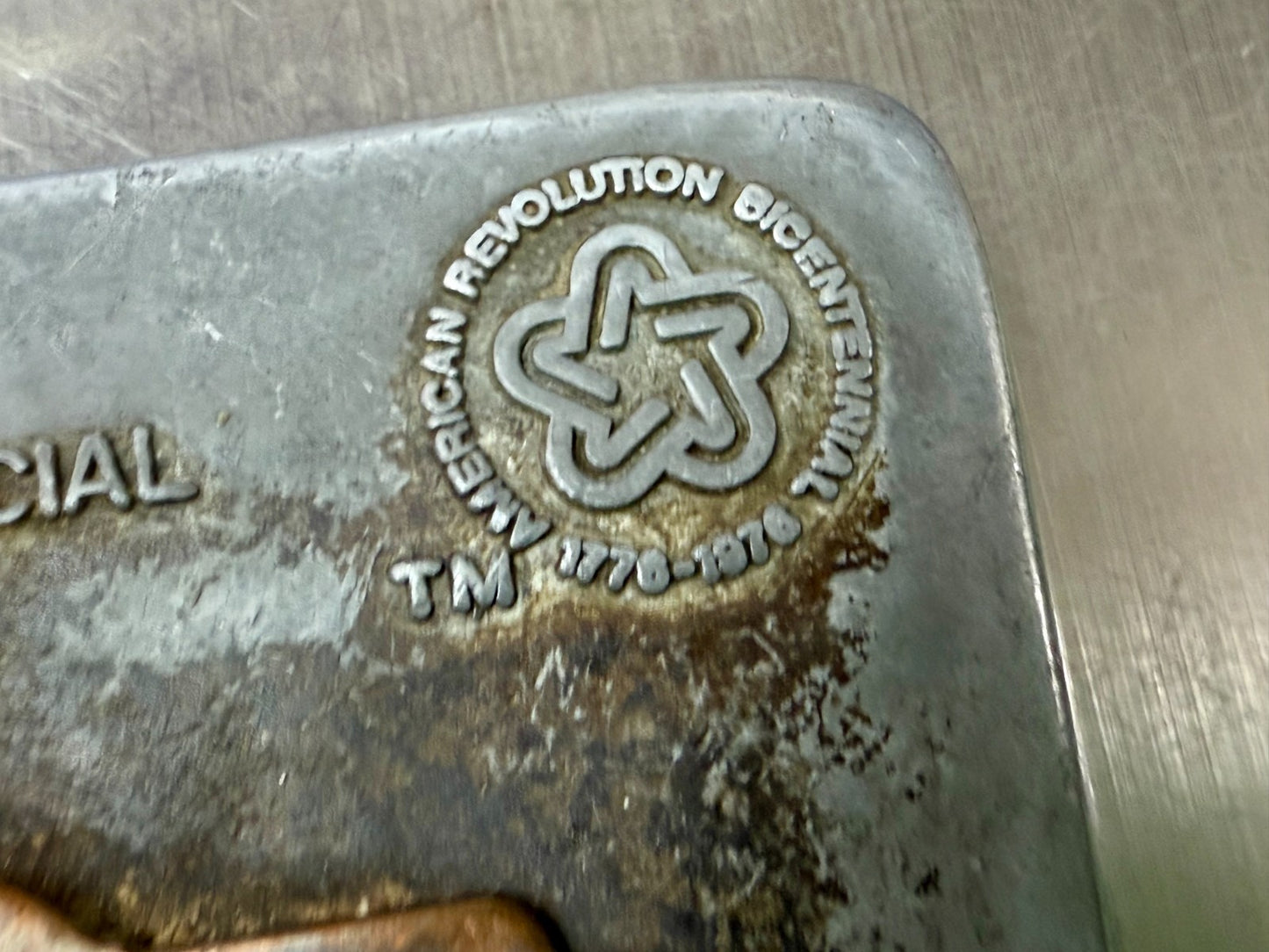 Bicentennial Wagon Train Pilgrimage to Pennsylvania 1776-1976 Belt Buckle