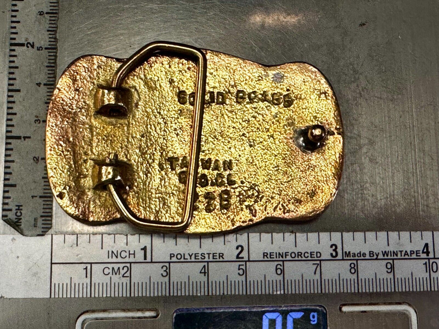 The Great States of NEBRASKA Map City of Curtis Commemorative Brass Belt Buckle