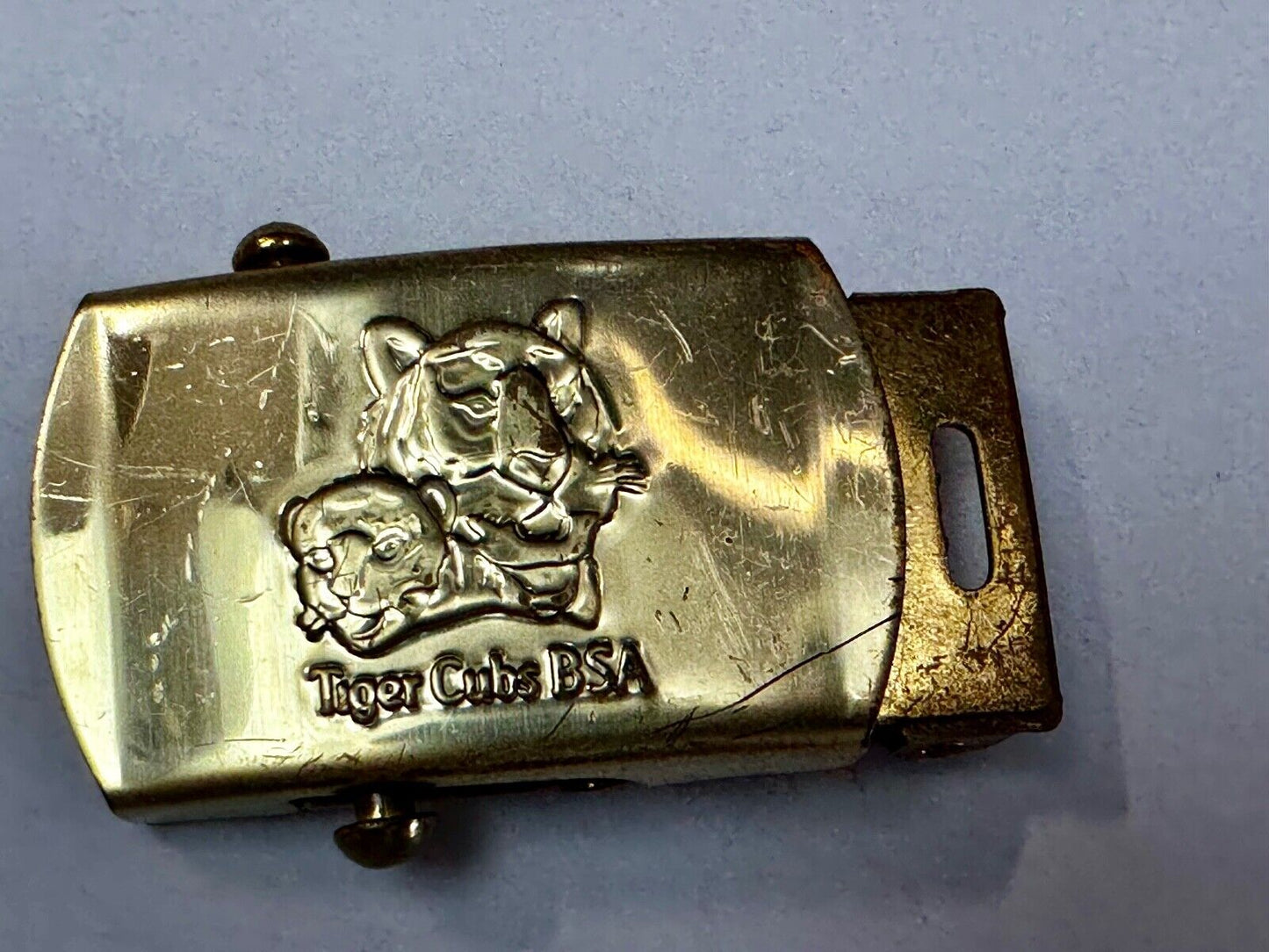 Tiger Cub Scout Replacement Solid Brass USA made Uniform Belt Buckle