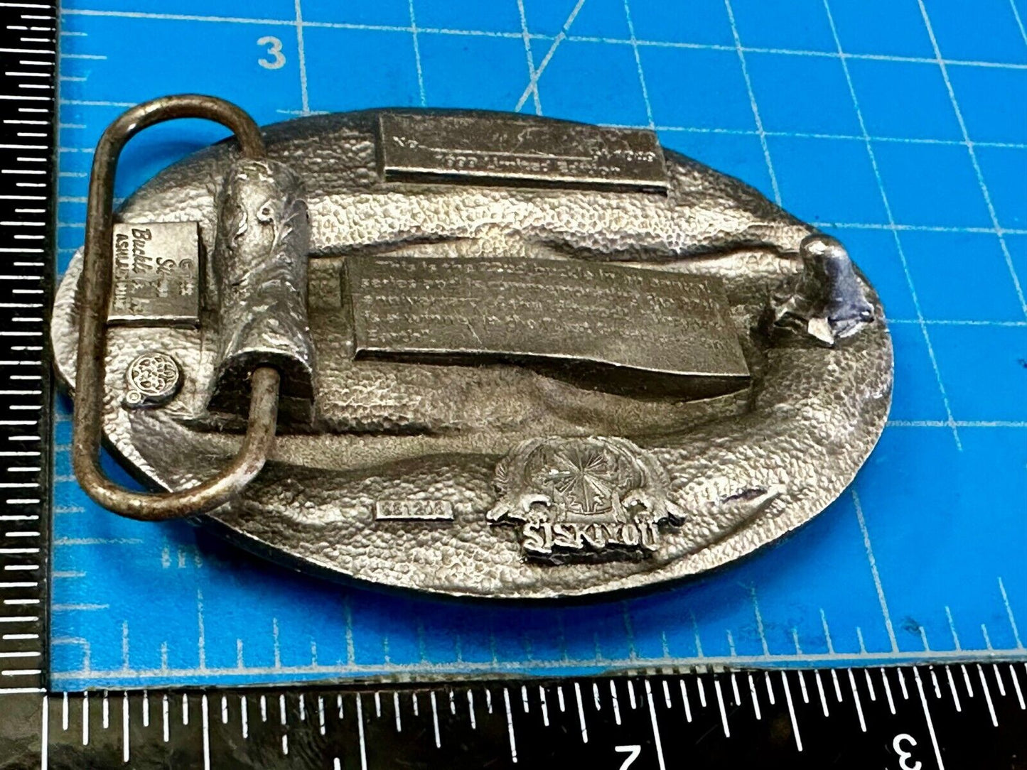 1999 Alaska Iditarod Commemorative Belt Buckle by Siskiyou