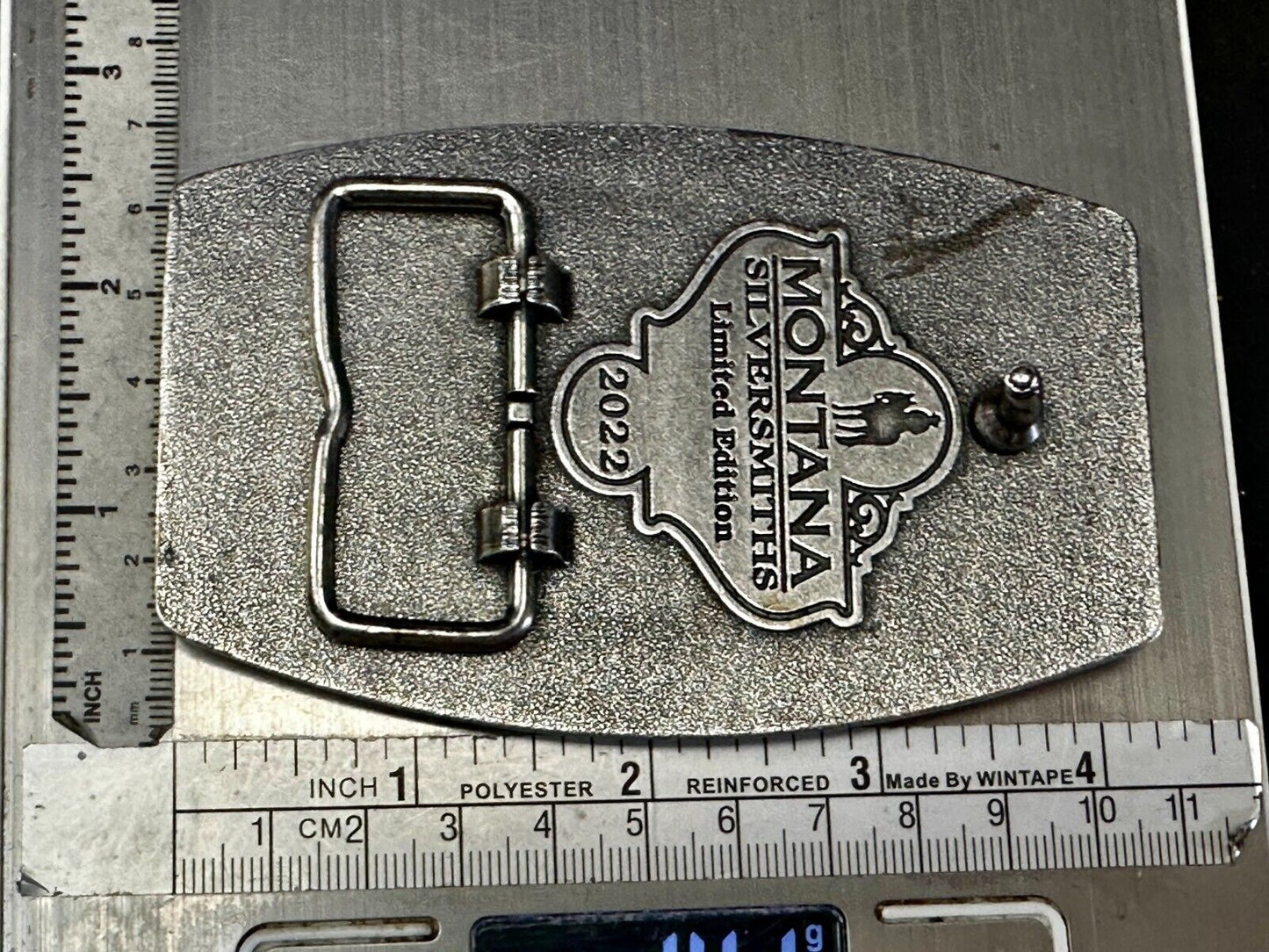 2022 Pendleton Whiskey Let'er Buck Rodeo Cowboy Montana Silversmiths Belt Buckle