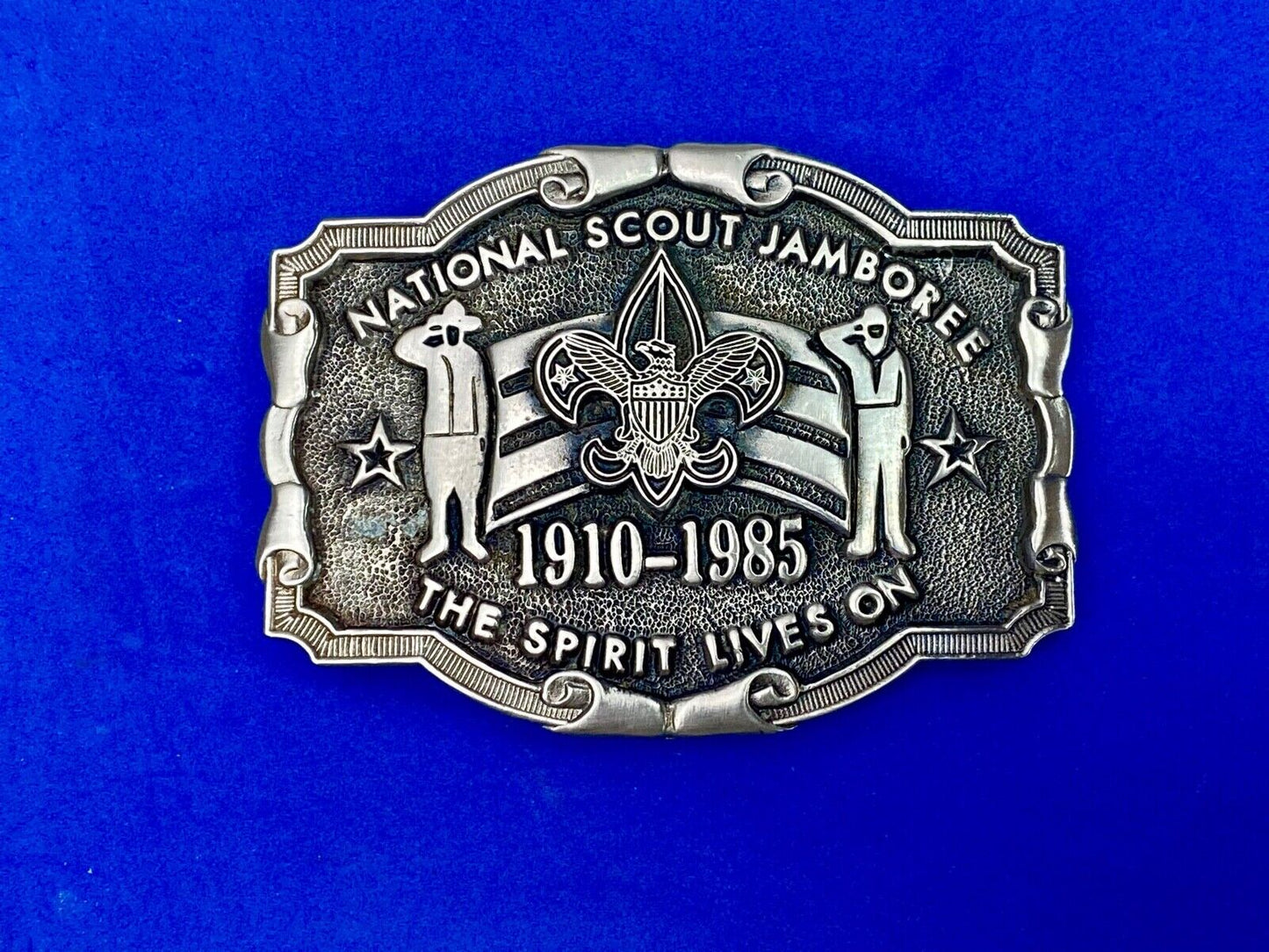 1985 National Scout Jamboree Belt Buckle Boy Scouts Of America By Texas Western
