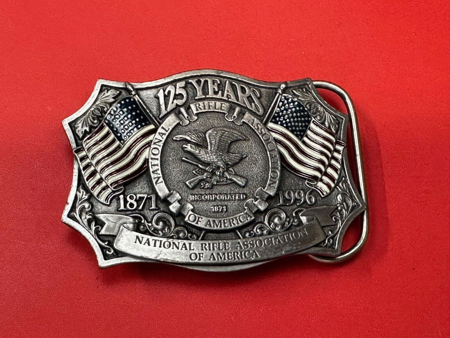 1996 NRA National Rifle Association Firearms Freedom 125 year celebration belt
