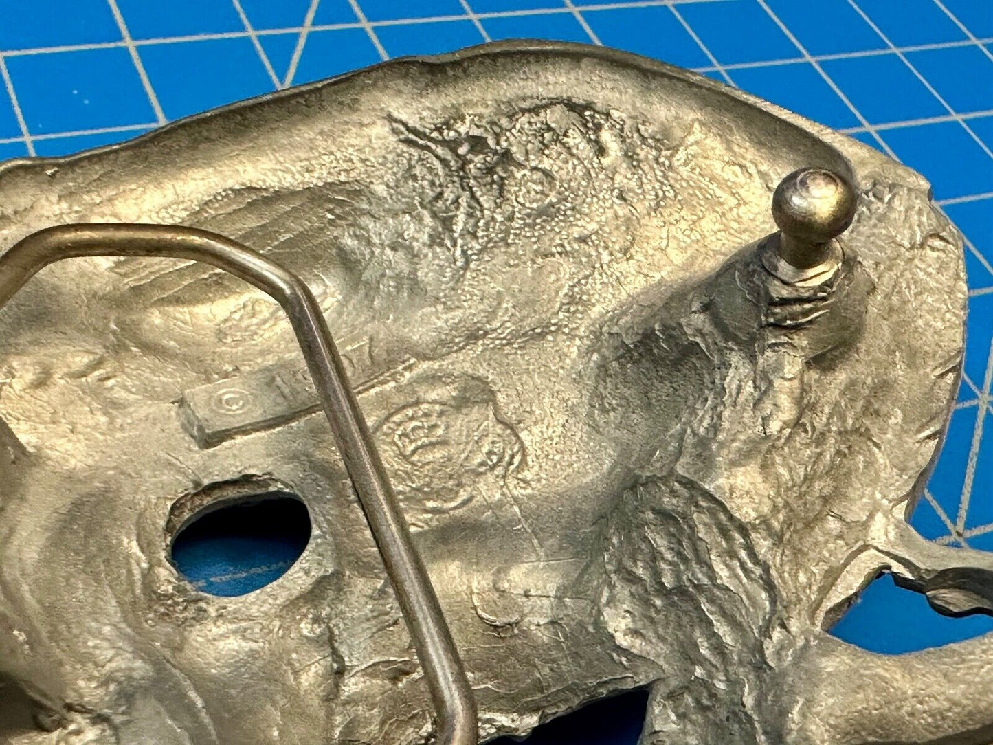 VINTAGE 1997 **PIRATE SKULL** FANTASY ARTWORK PEWTER BELT BUCKLE