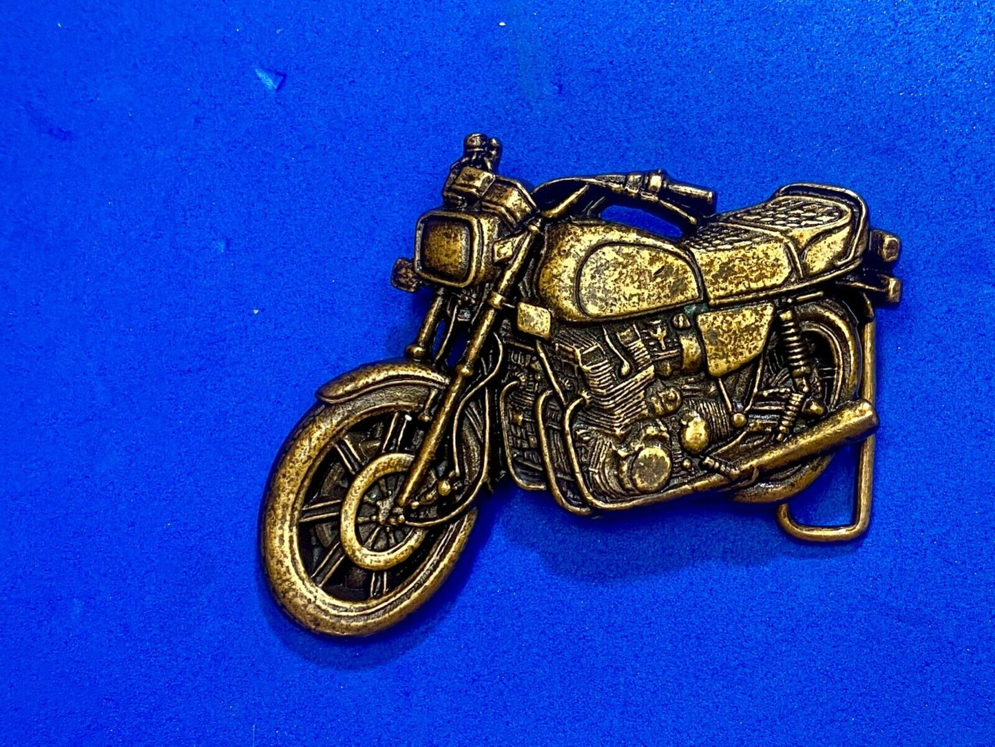 Vintage cutout Motorcycle Honda? Bikers belt buckle by Joomi, JOOL2