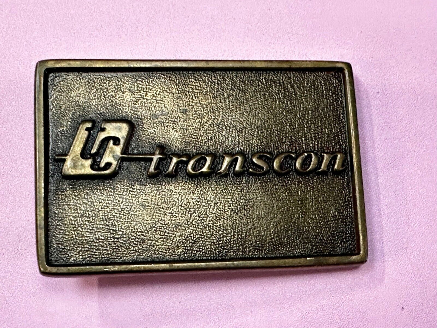 TC Transcon Shipping Company Commemorative Belt Buckle By Jack Nadel