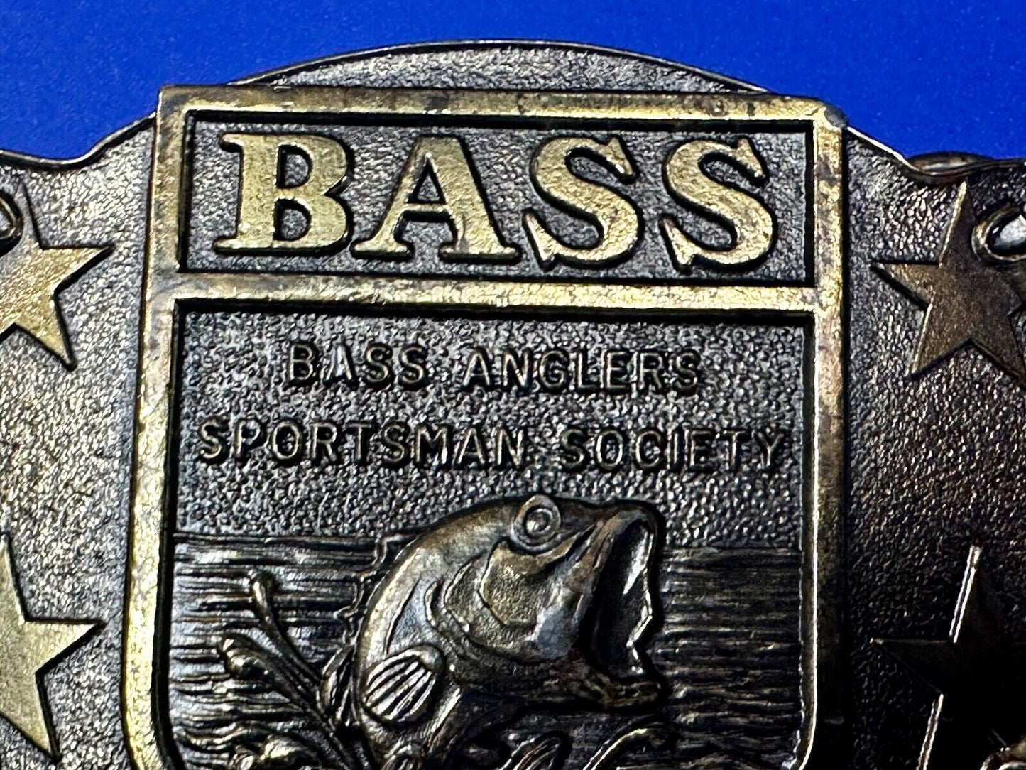 BASS Anglers Sportsman Society Sport Fishing Fishermans Belt Buckle - Gift!