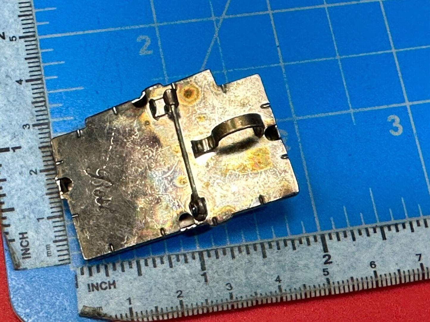Vintage BEST Christmas Brooch Gift Present Gold Silver Two Tone Pin or PENDANT