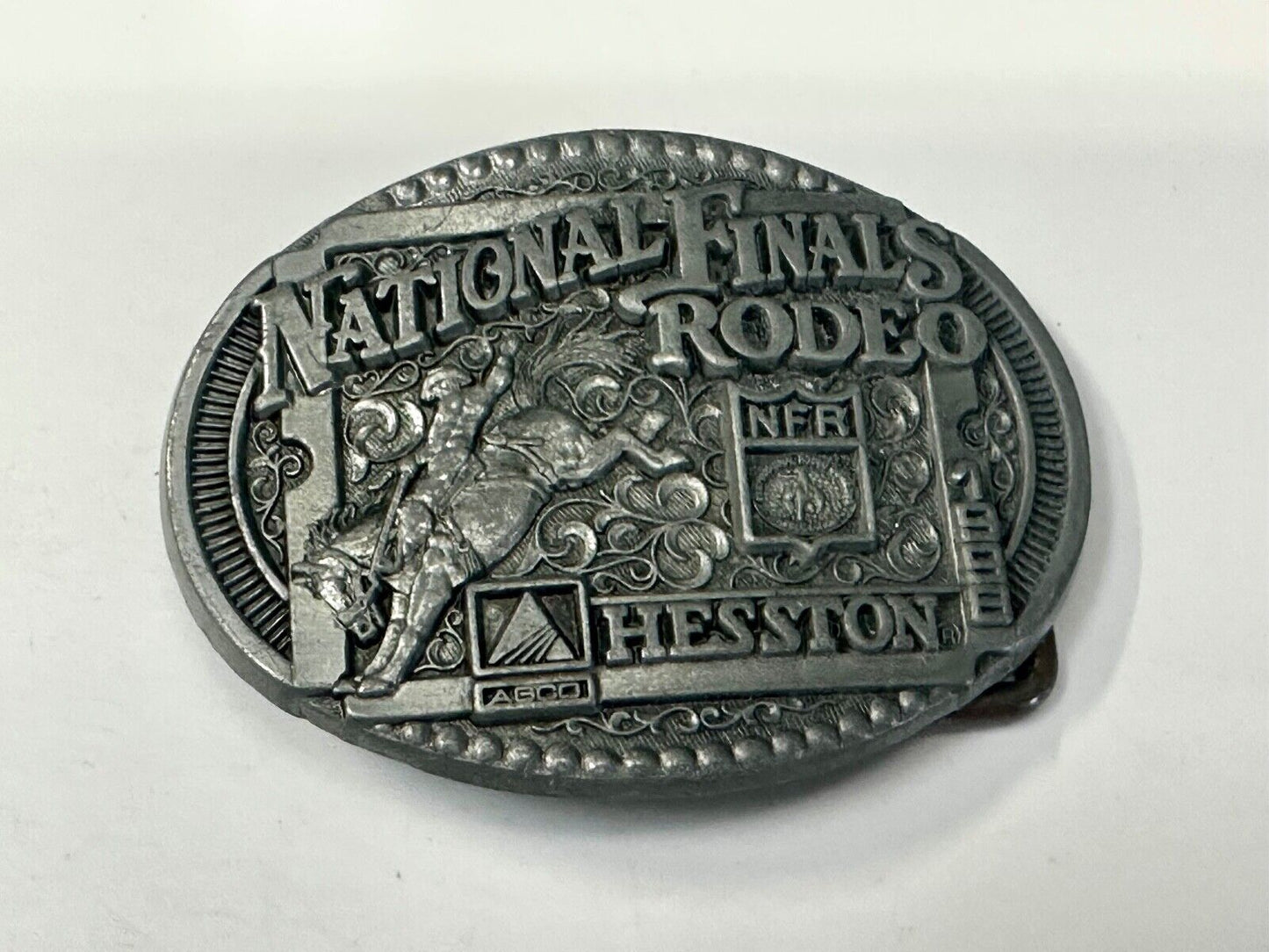 1998 NFR National Finals Rodeo NOS Youth Size ADM Commemorative Belt Buckle