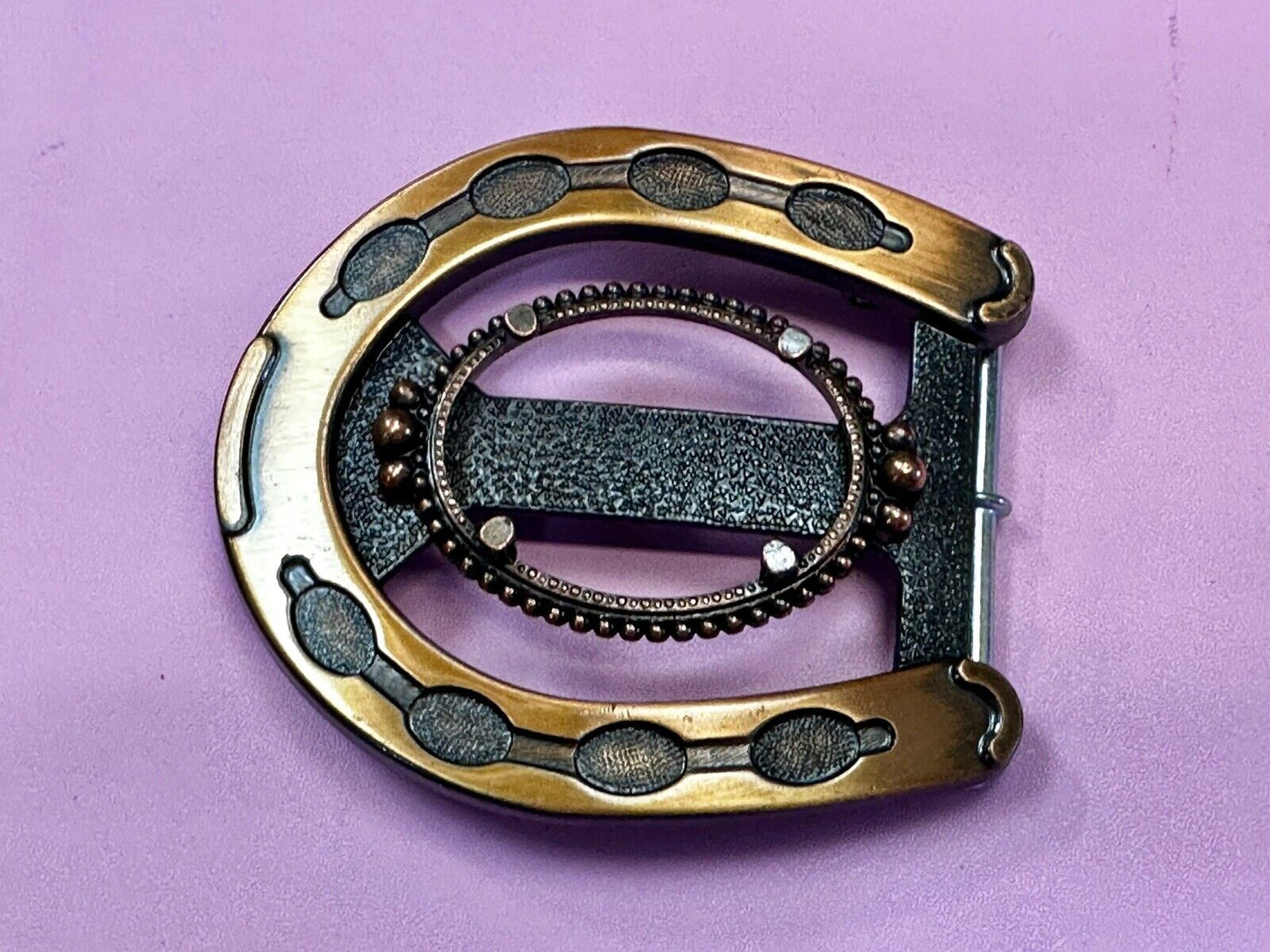 30 x 40 mm Western Horseshoe Shpaed Belt Buckle To Mount Your Cabochon Gem Stone