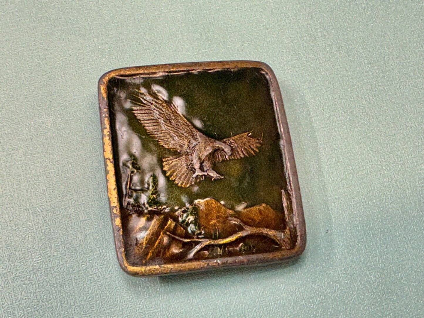 Bald Eagle Commemorative Large Sea Bird Indiana Metal Craft 1972 Belt Buckle