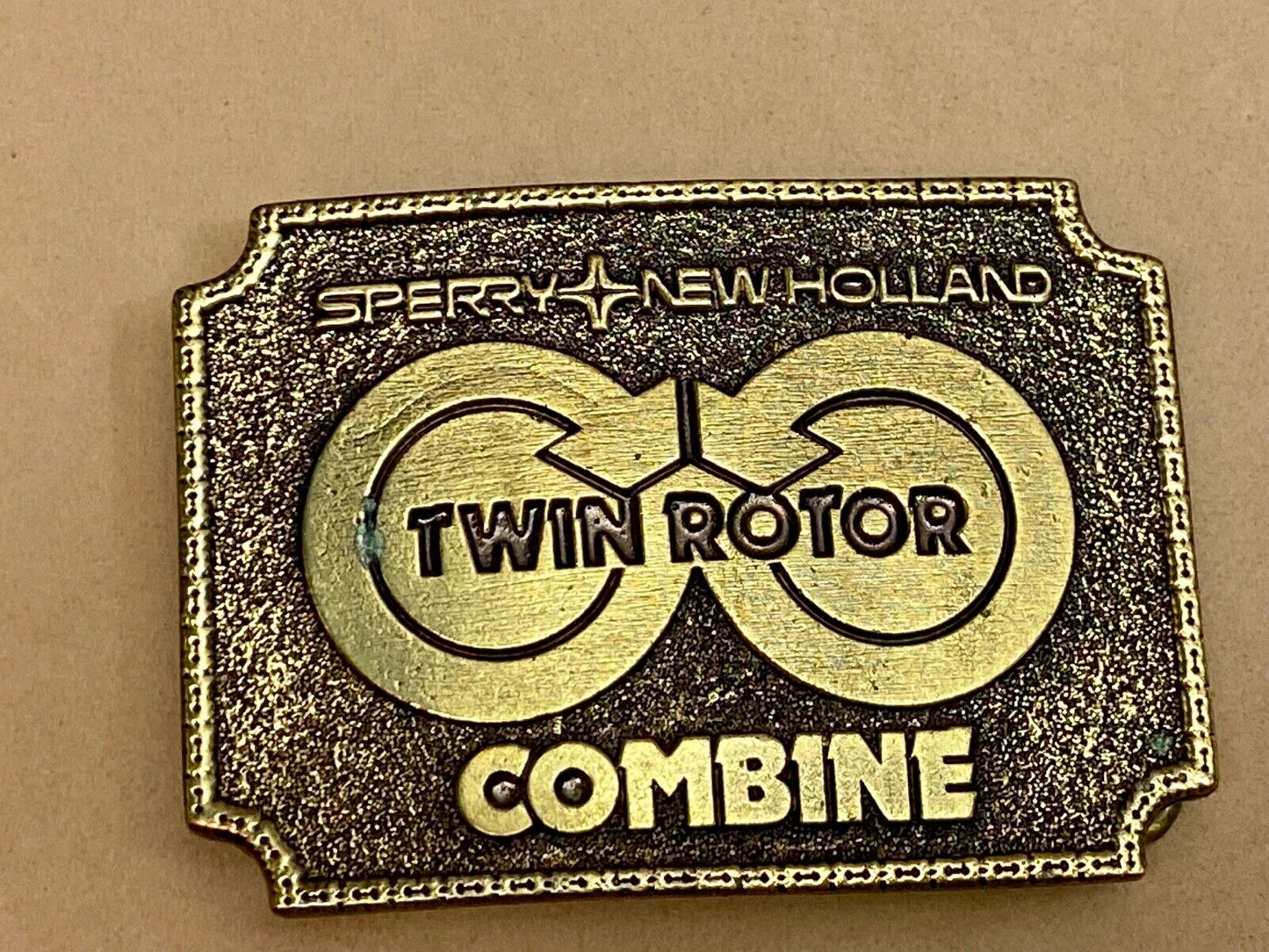 Vintage 1978 **Sperry New Holland Twin Rotor Combine** Belt Buckle