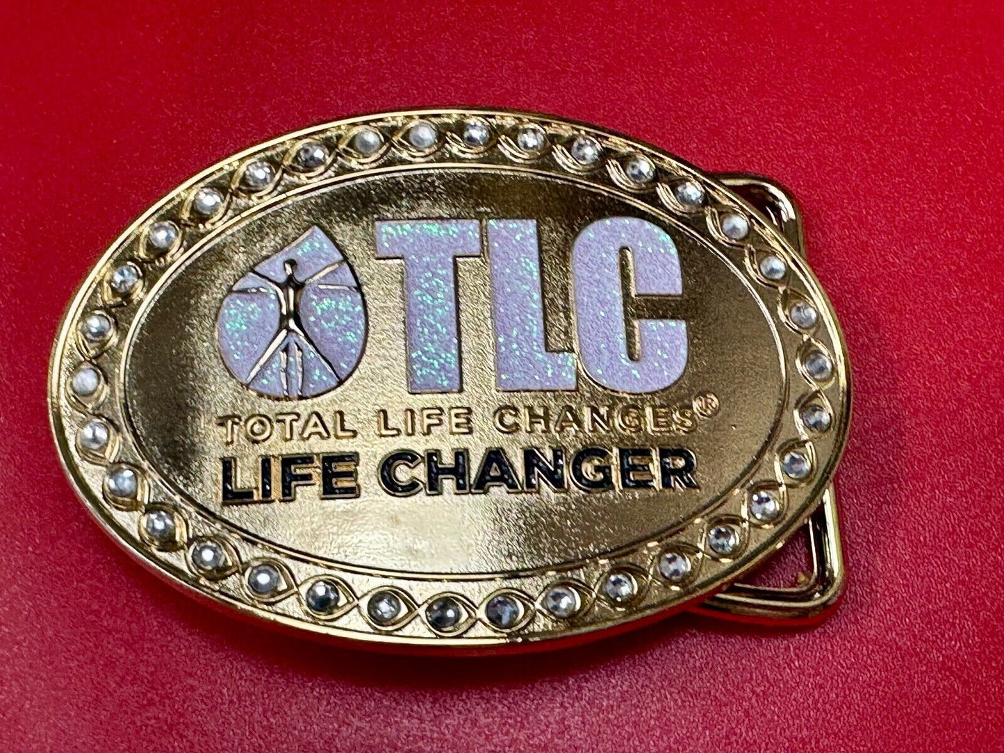 TLC Total Life Changes - Life Changer Fitness Diet Nutrition belt buckle