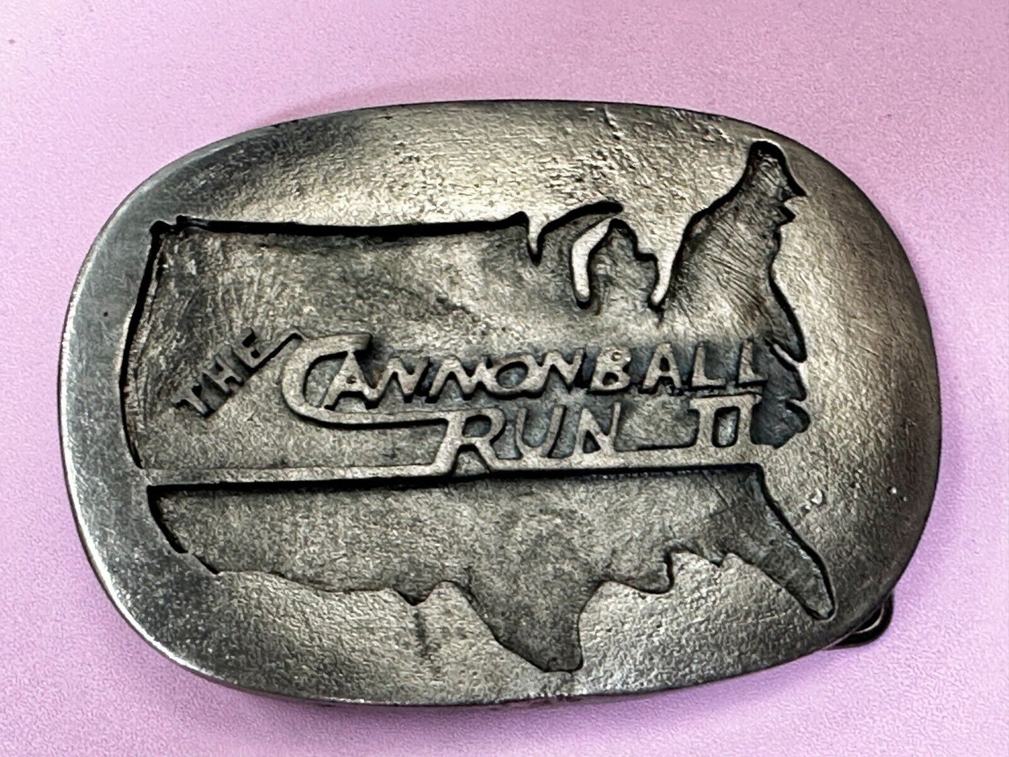 The Cannonball Run II 2 Movie Crew Gift Promo Hal Needham Belt Buckle