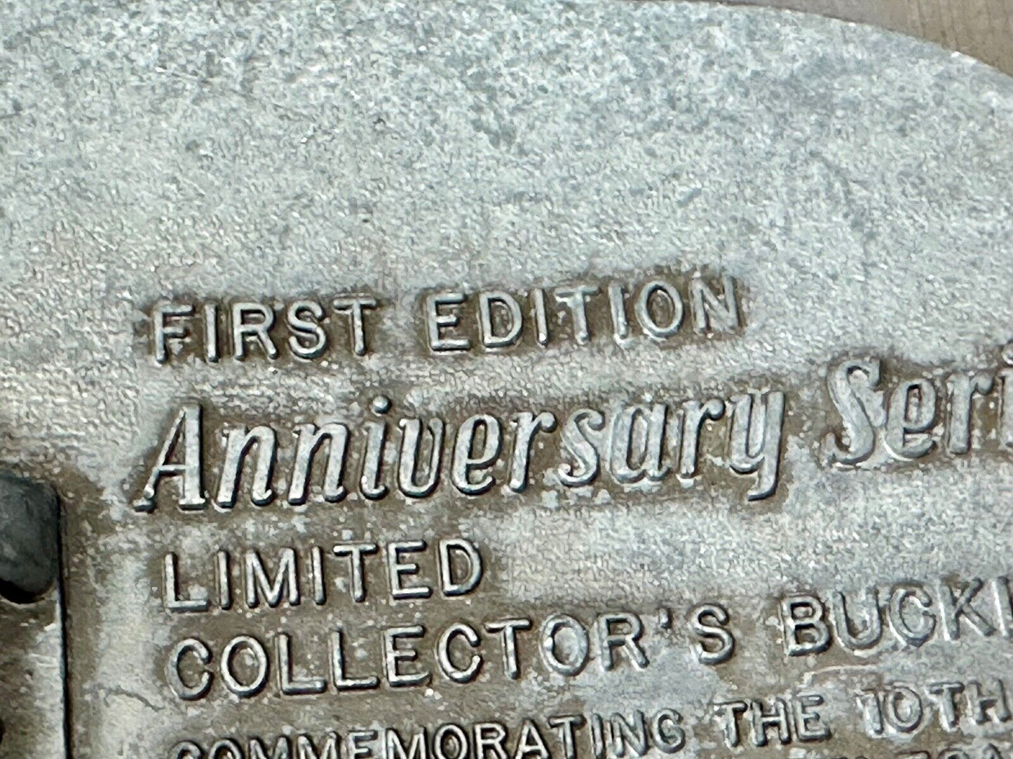 1983 Hesston National Finals Rodeo 25th Anniversary Adult Collectors Belt Buckle