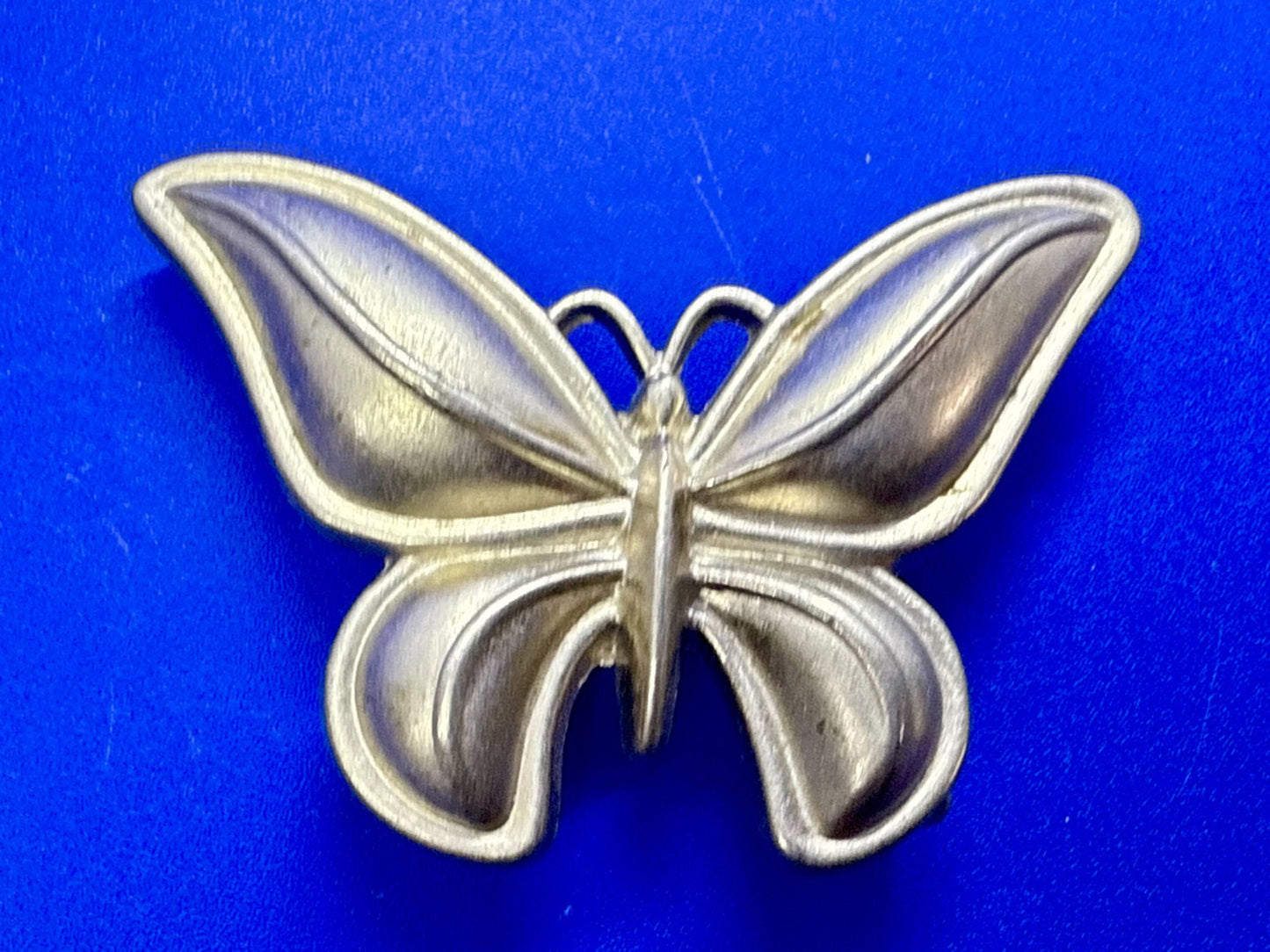 Beautiful Butterfly Shaped Figural Cutout Hippy Vibe Silver Color Belt Buckle