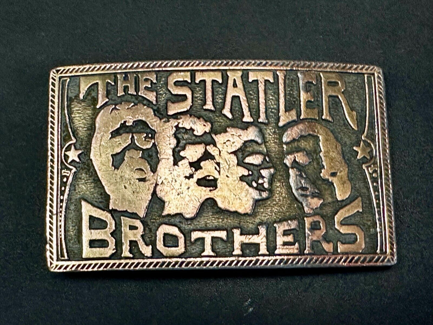 The Statler Brothers Music Band Group - Jim Watson Vintage 1974 Belt Buckle