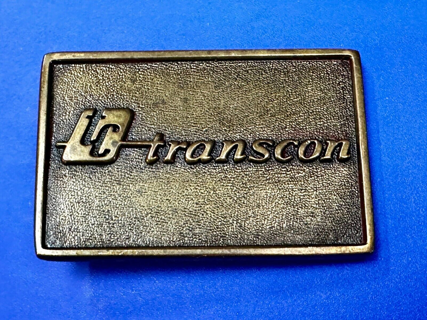 TC Transcon Shipping Company Commemorative Belt Buckle By Jack Nadel