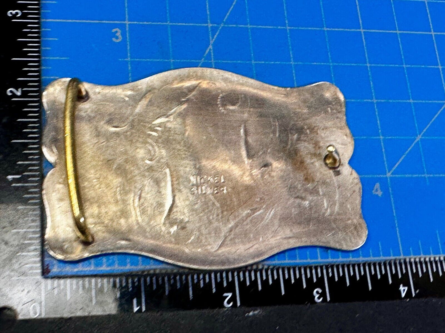 Vintage engraved western flower swirl belt buckle for craft project or to wear!